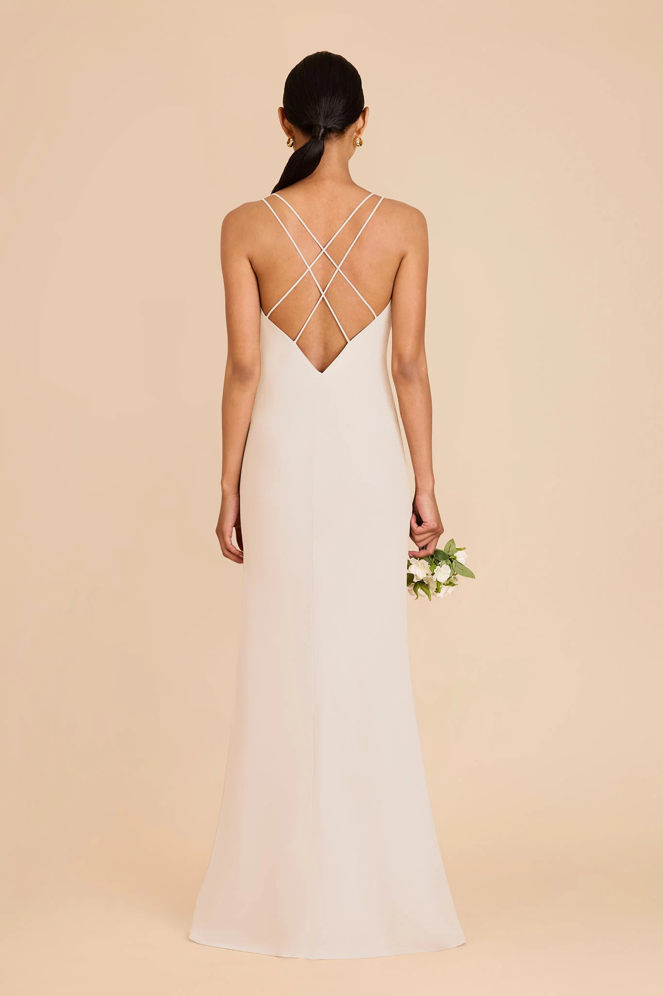 Dasha Chiffon Dress - Champagne - Image 5