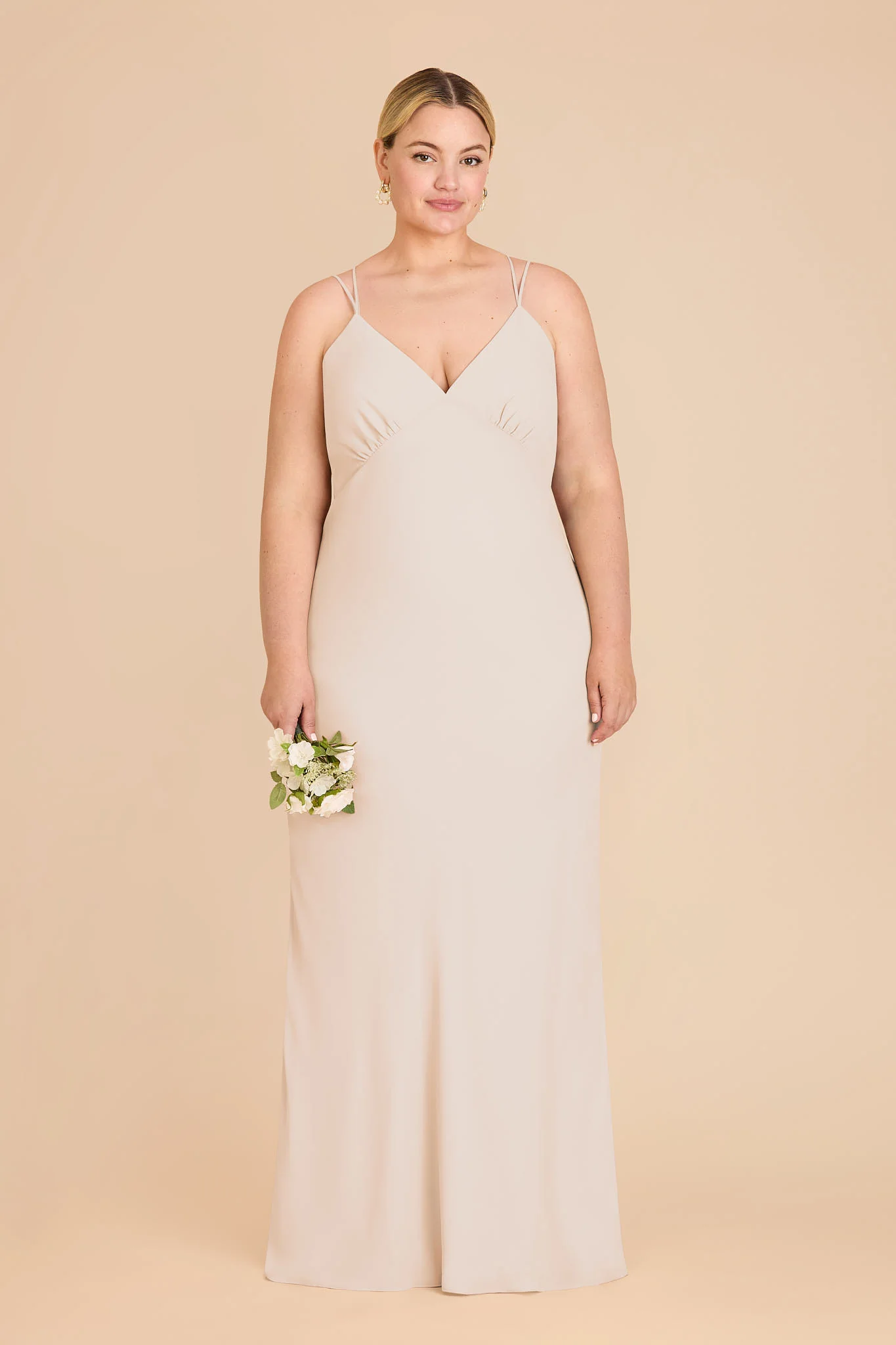 Dasha Chiffon Dress - Champagne - Image 6