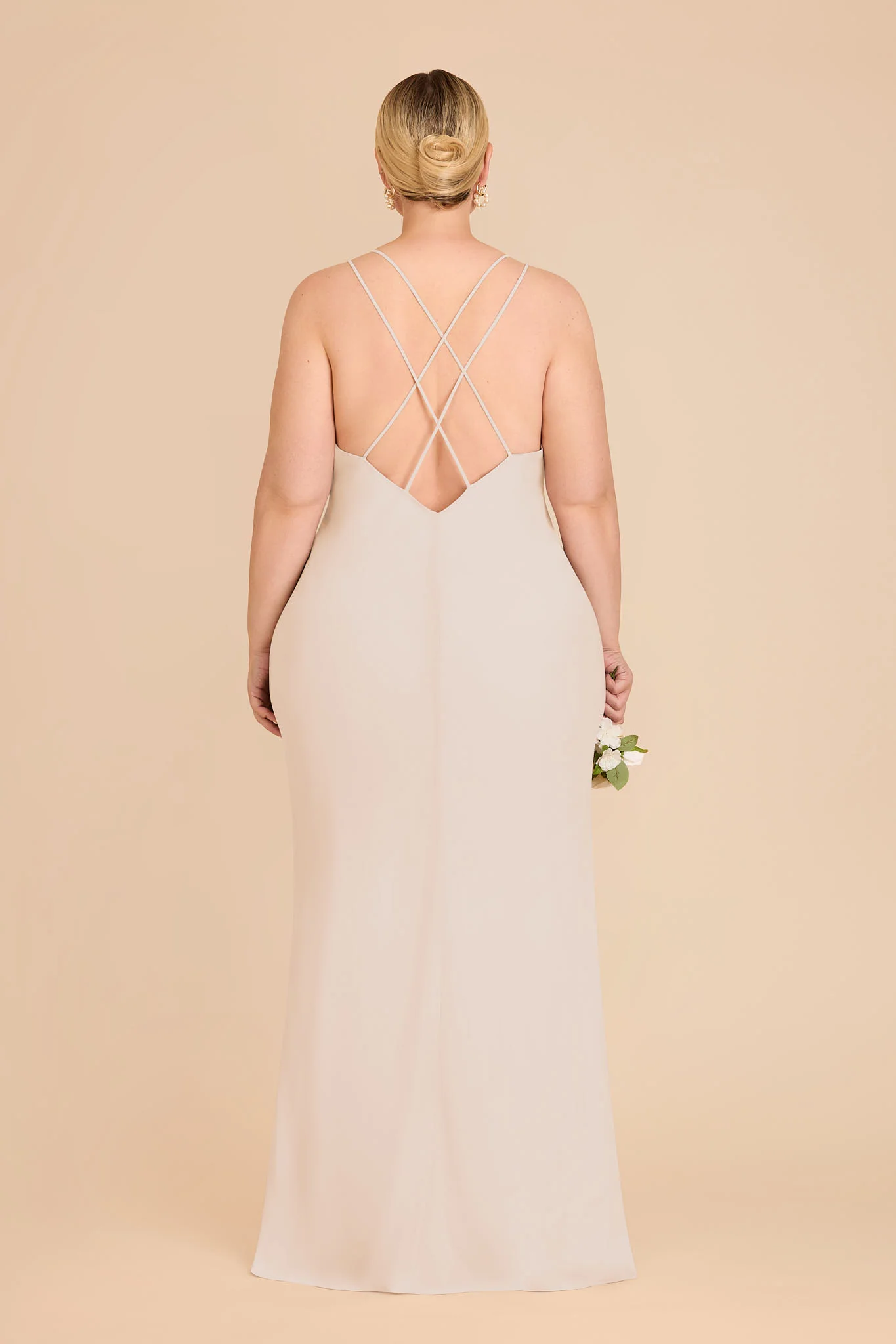 Dasha Chiffon Dress - Champagne - Image 8