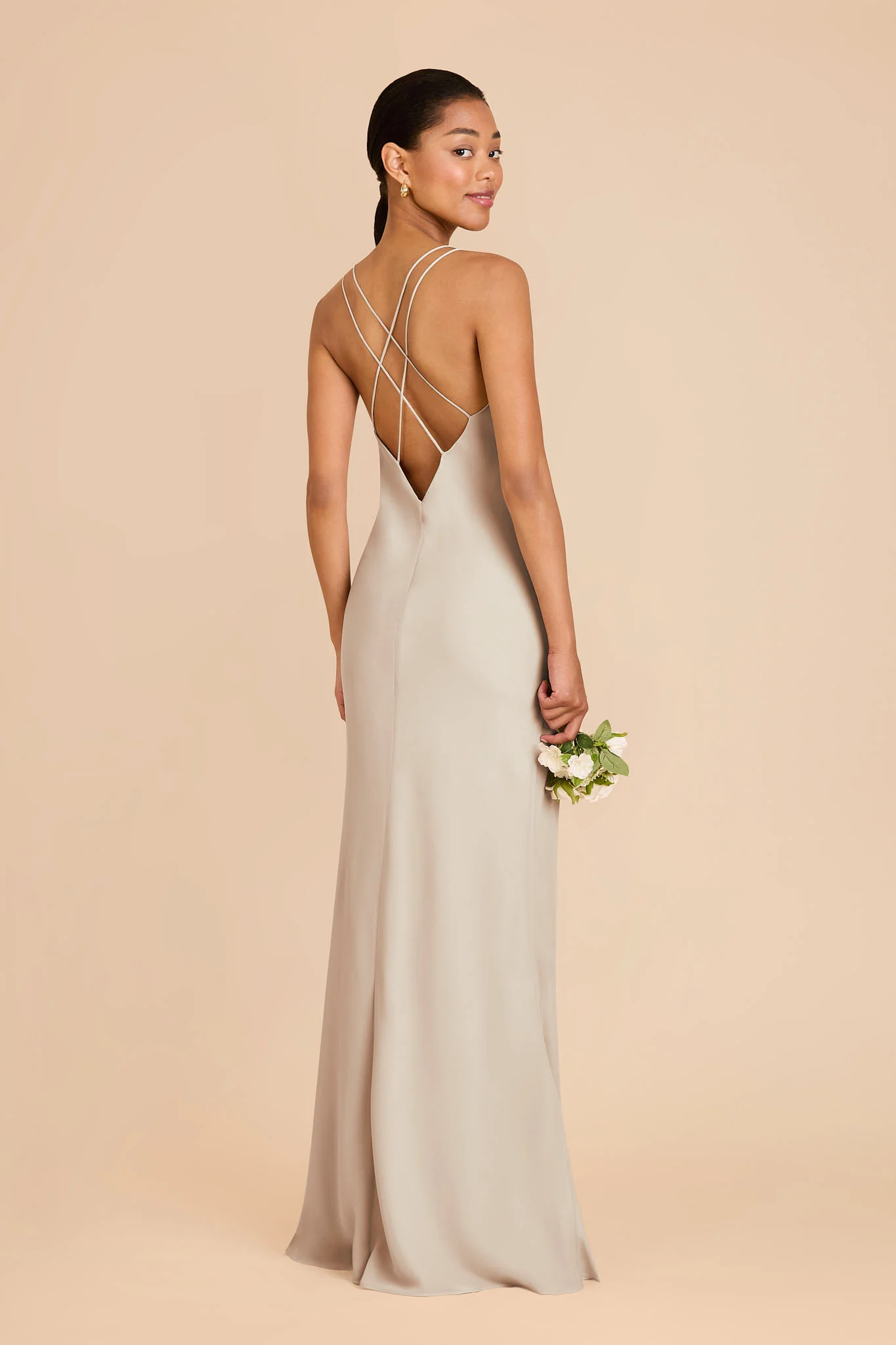 Dasha Chiffon Dress - Classic Champagne - Image 4