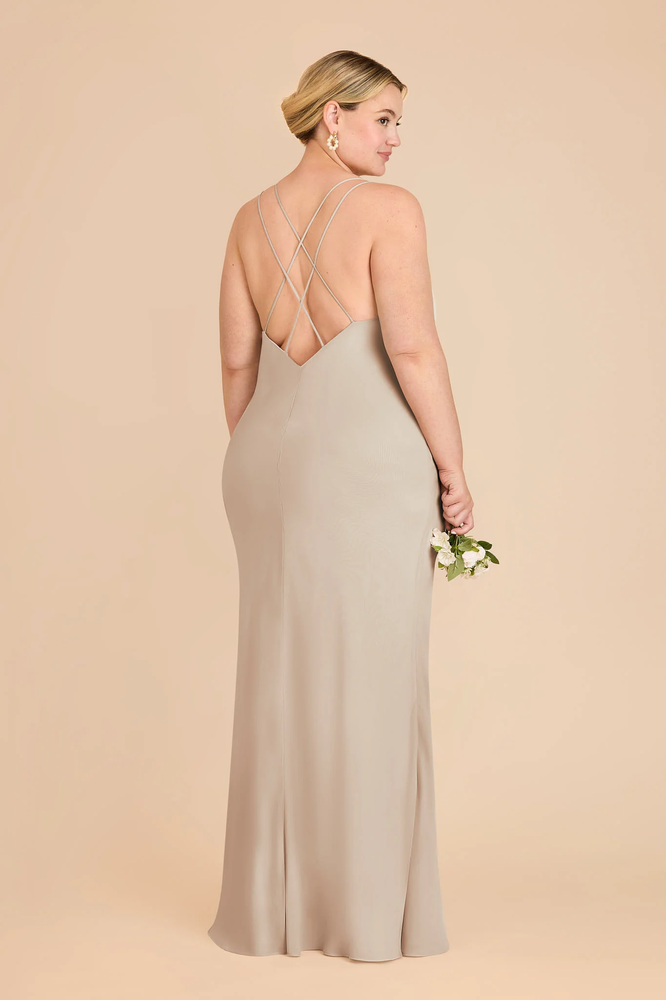 Dasha Chiffon Dress - Classic Champagne - Image 7