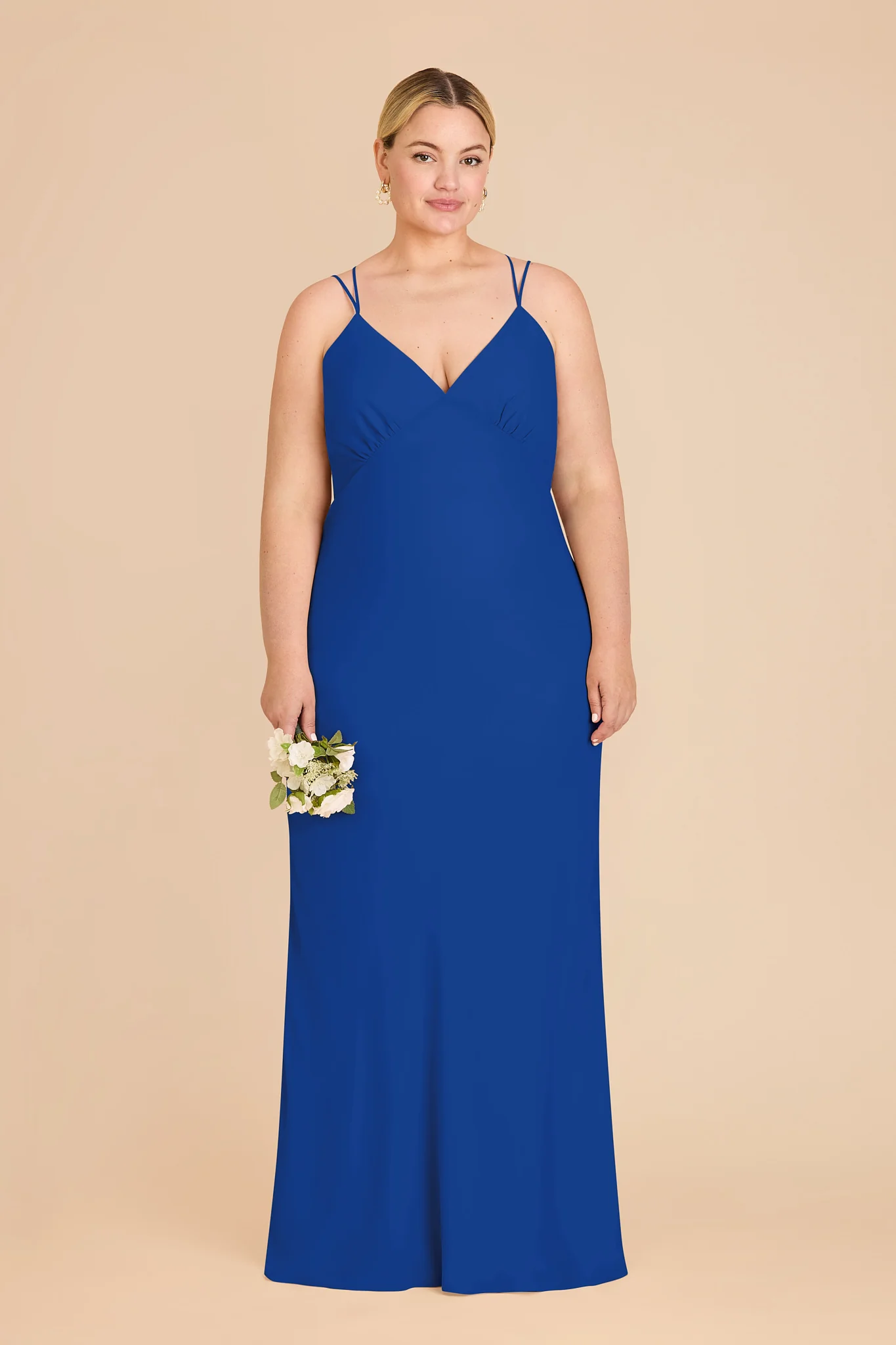 Dasha Chiffon Dress - Cobalt Blue - Image 2
