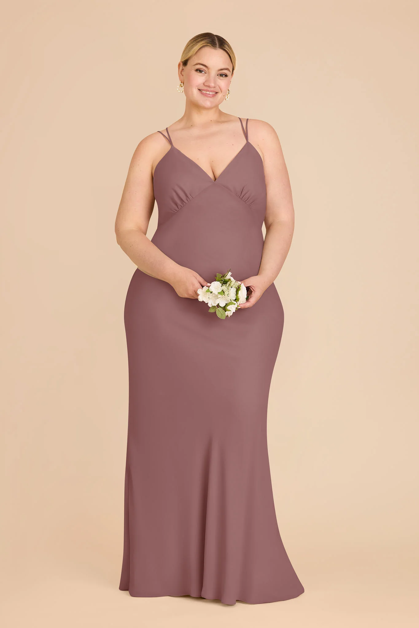 Dasha Chiffon Dress - Dark Mauve - Image 6