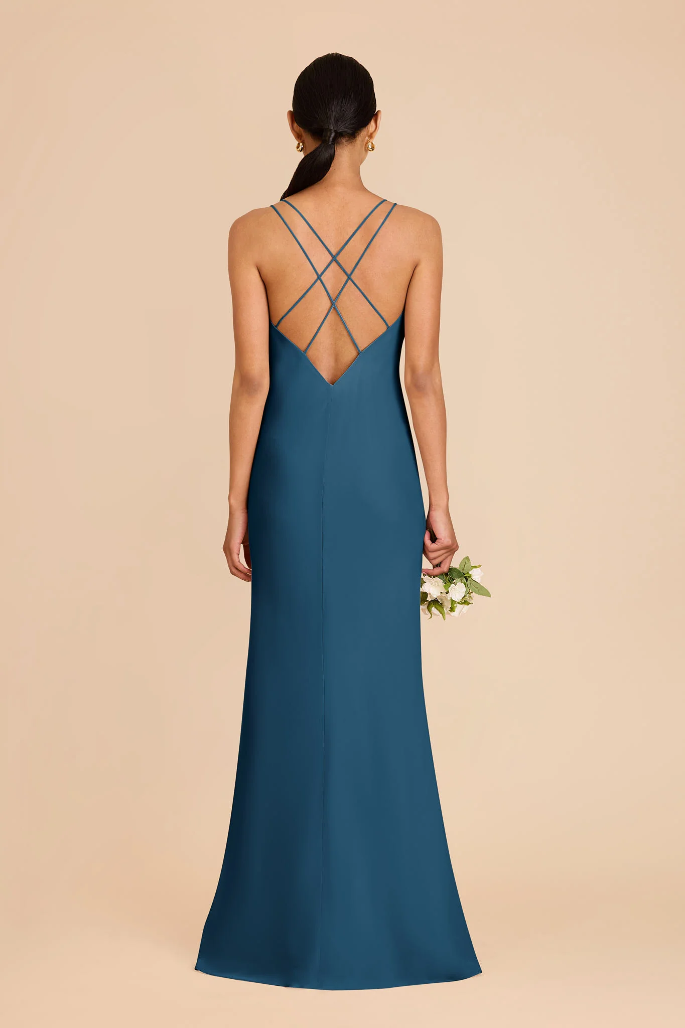 Dasha Chiffon Dress - Dark Teal - Image 5