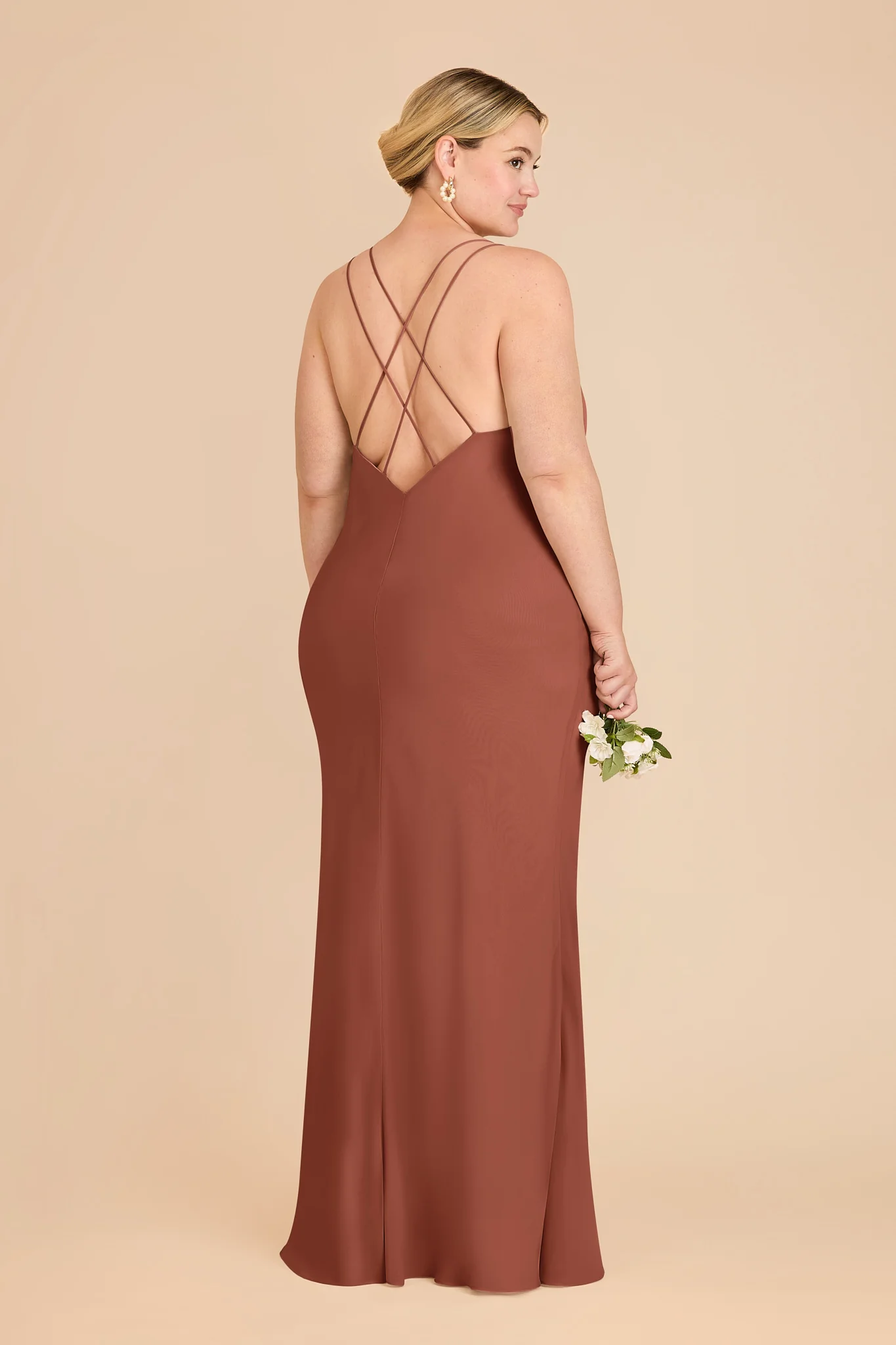 Dasha Chiffon Dress - Desert Rose - Image 7