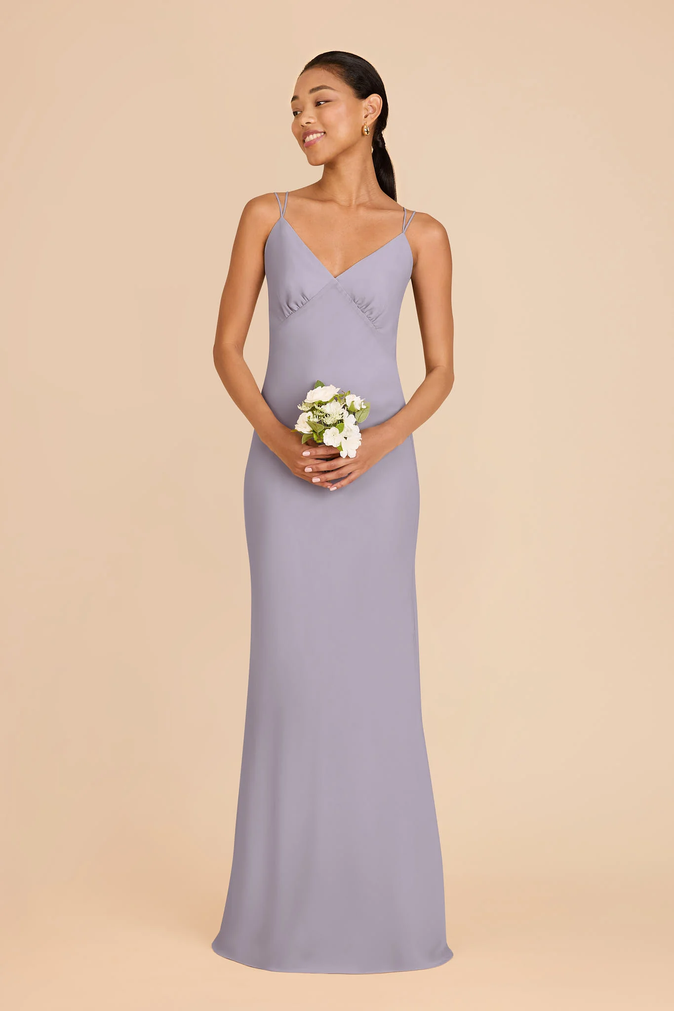 Dasha Chiffon Dress - Dusty Lilac - Image 3