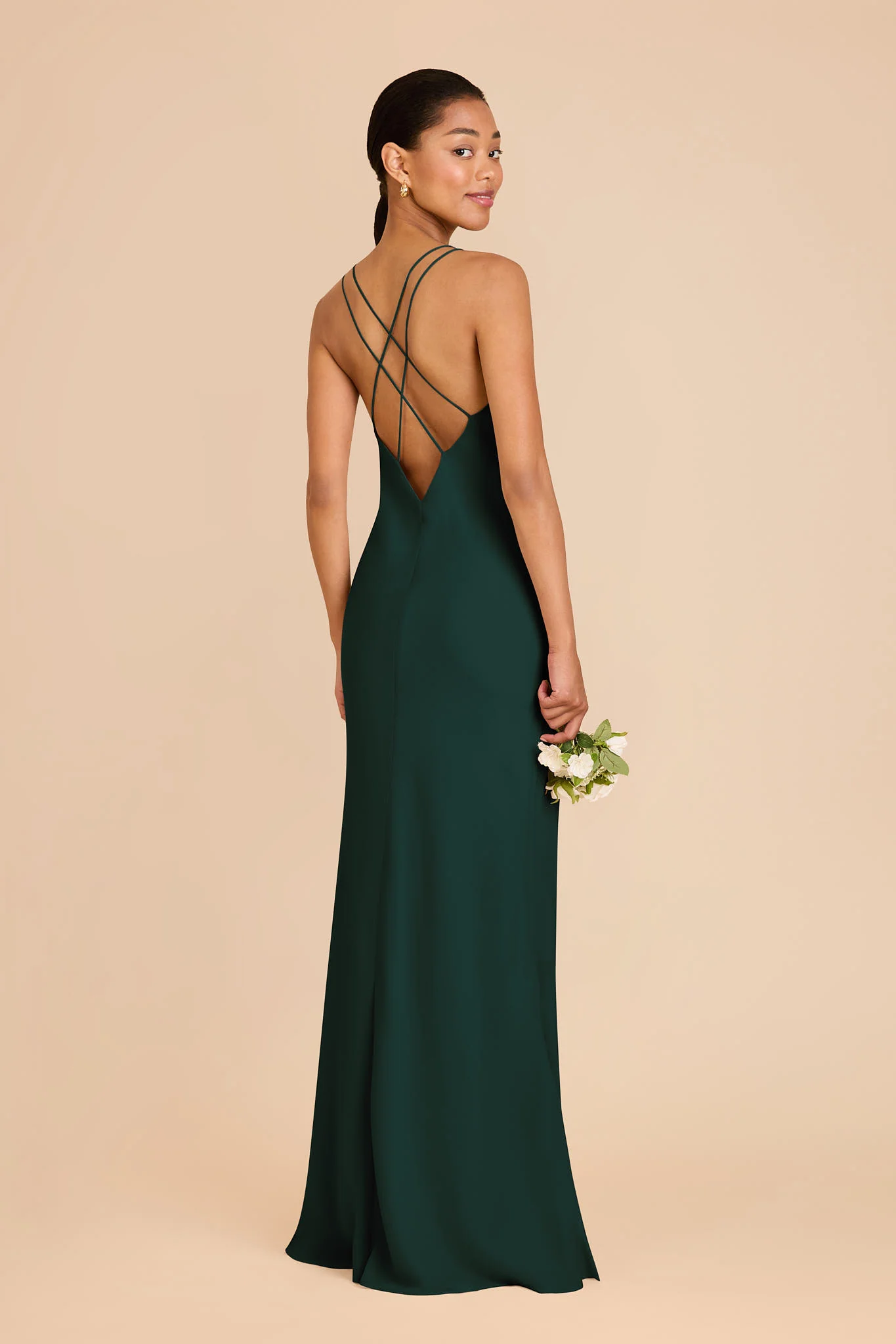 Dasha Chiffon Dress - Emerald