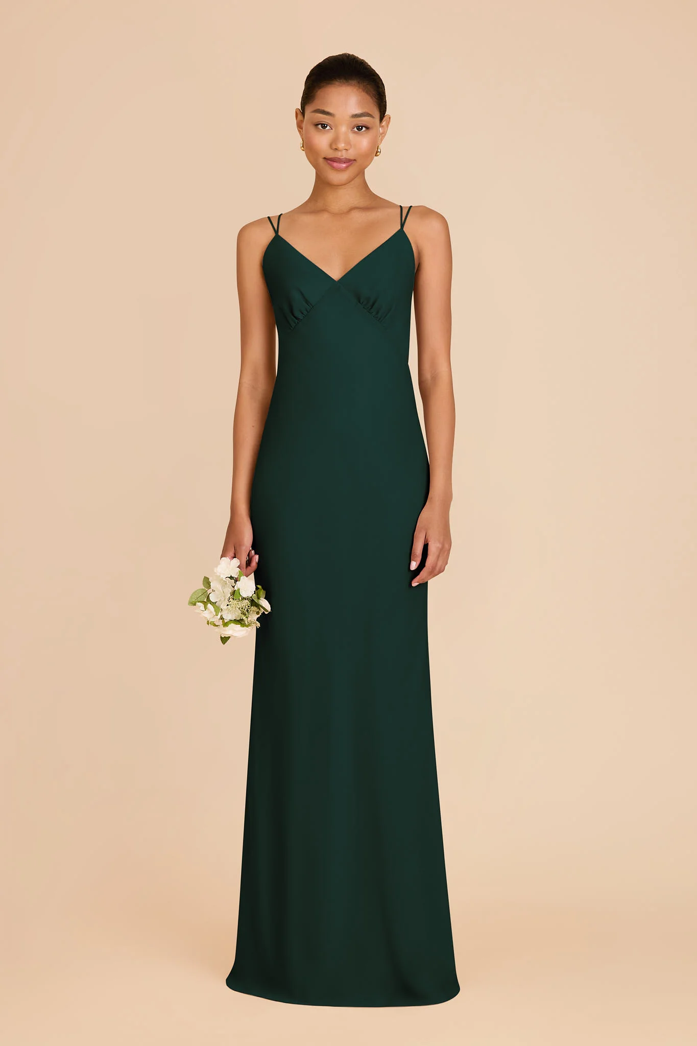 Dasha Chiffon Dress - Emerald - Image 3