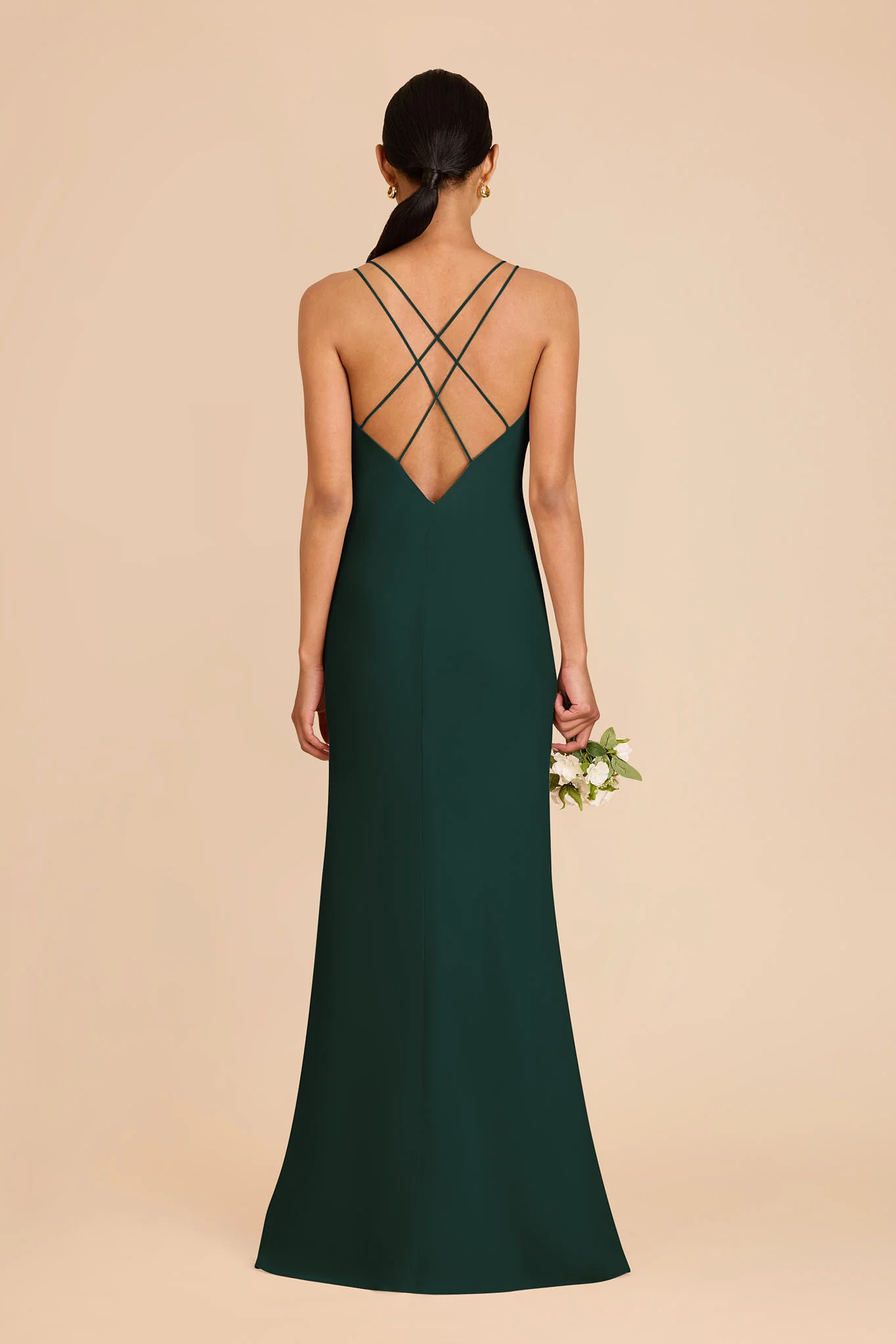 Dasha Chiffon Dress - Emerald - Image 5