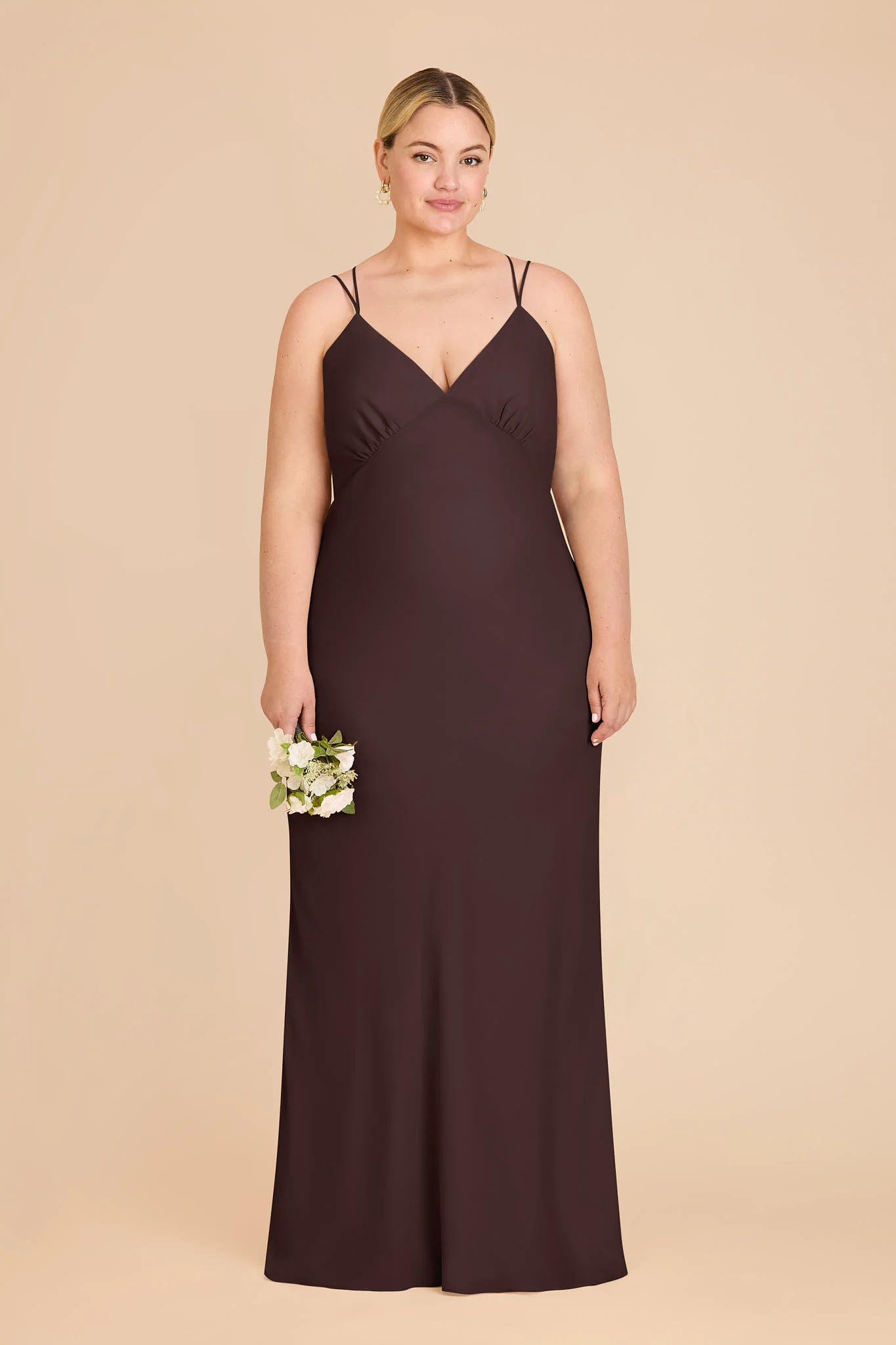 Dasha Chiffon Dress - Espresso - Image 2
