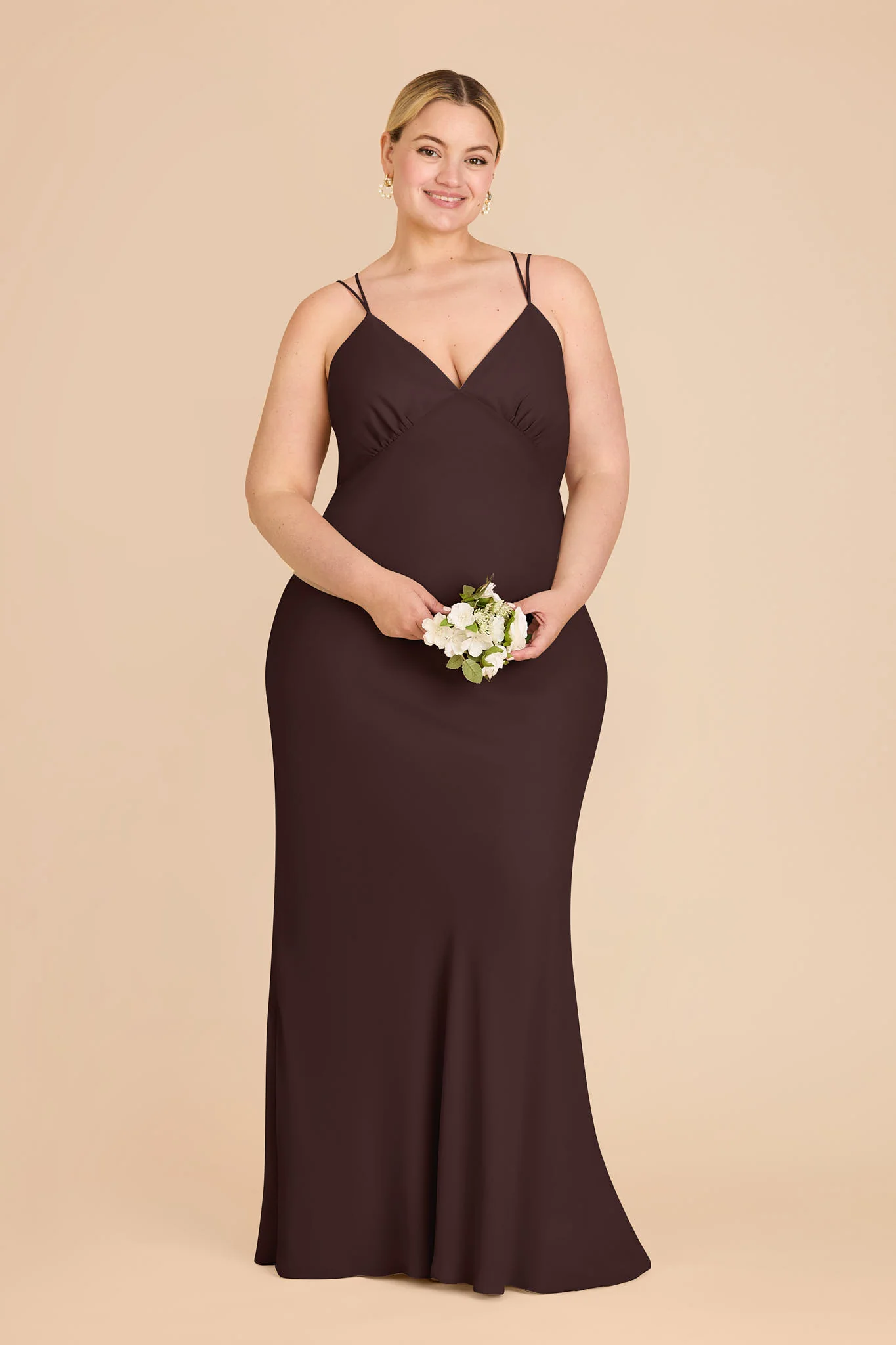 Dasha Chiffon Dress - Espresso - Image 4