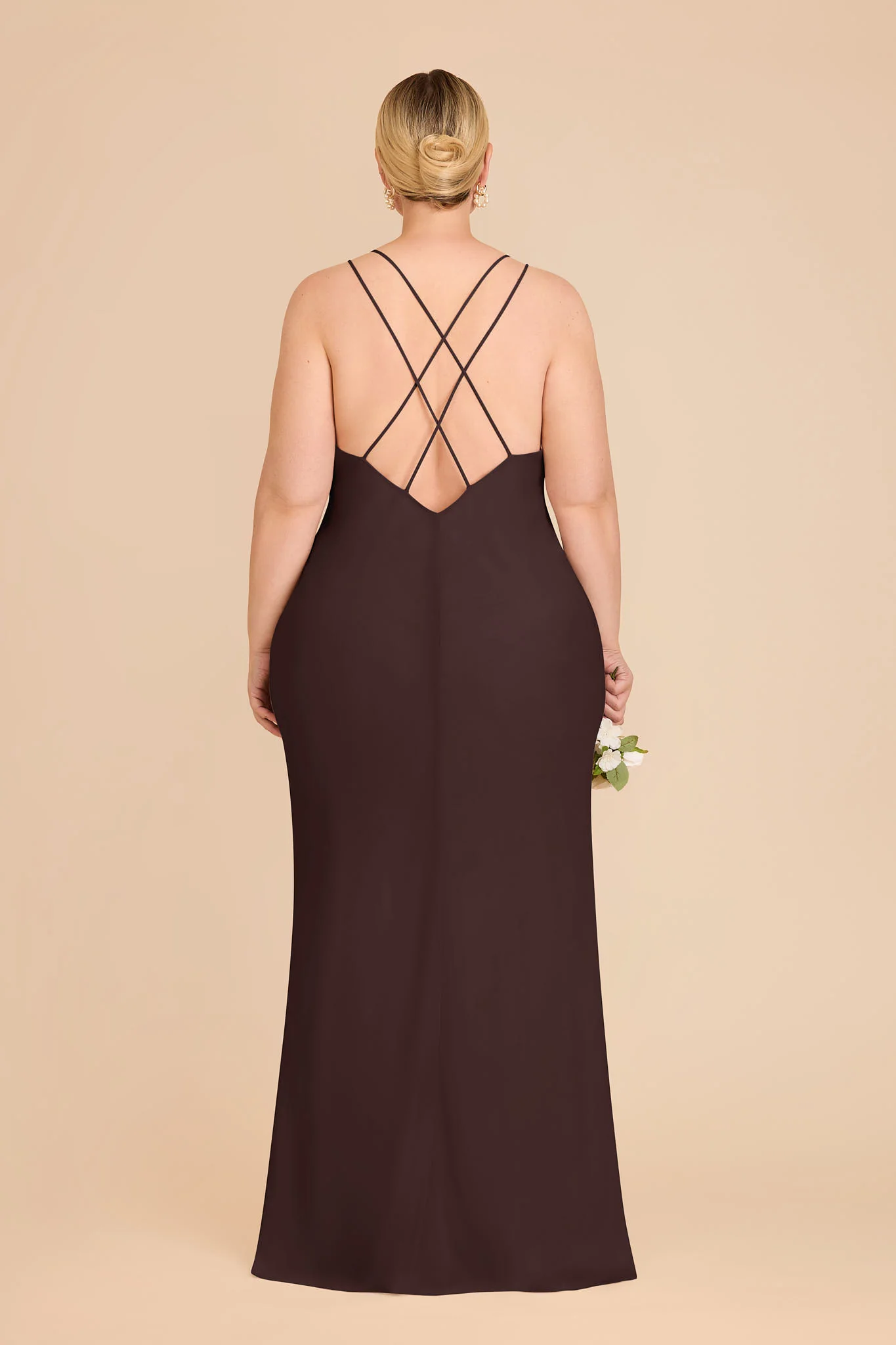 Dasha Chiffon Dress - Espresso - Image 6