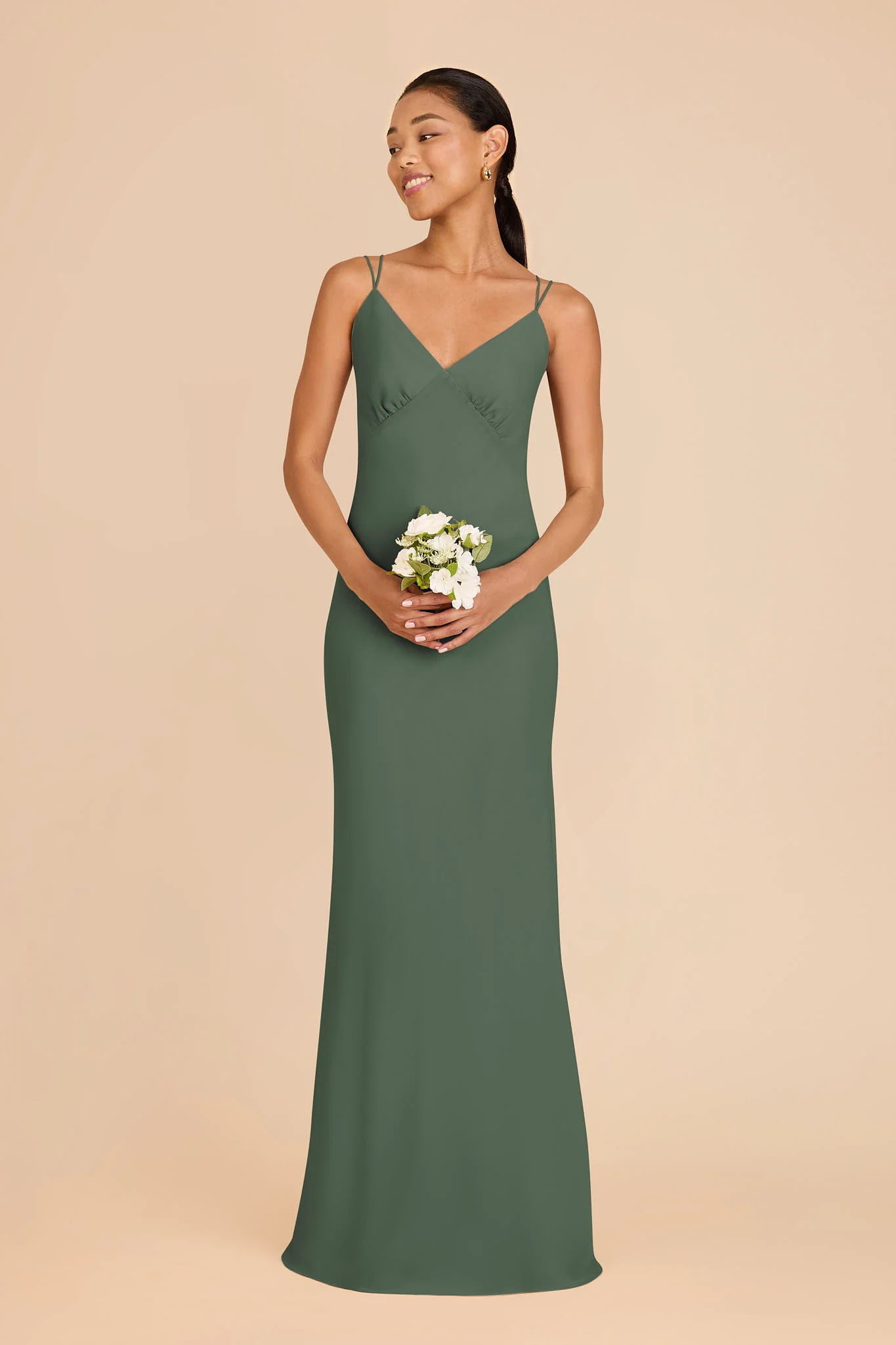 Dasha Chiffon Dress - Eucalyptus - Image 3