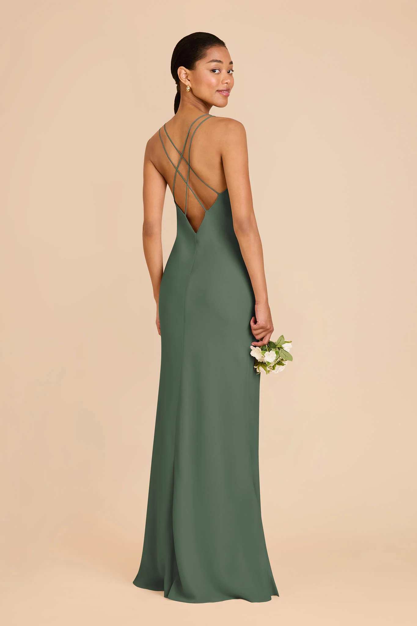 Dasha Chiffon Dress - Eucalyptus - Image 4