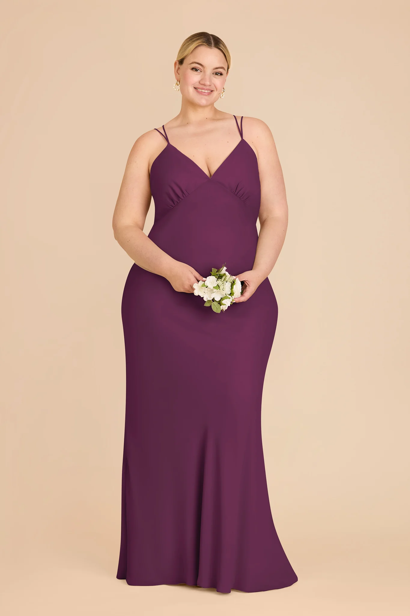 Dasha Chiffon Dress - Fig - Image 6