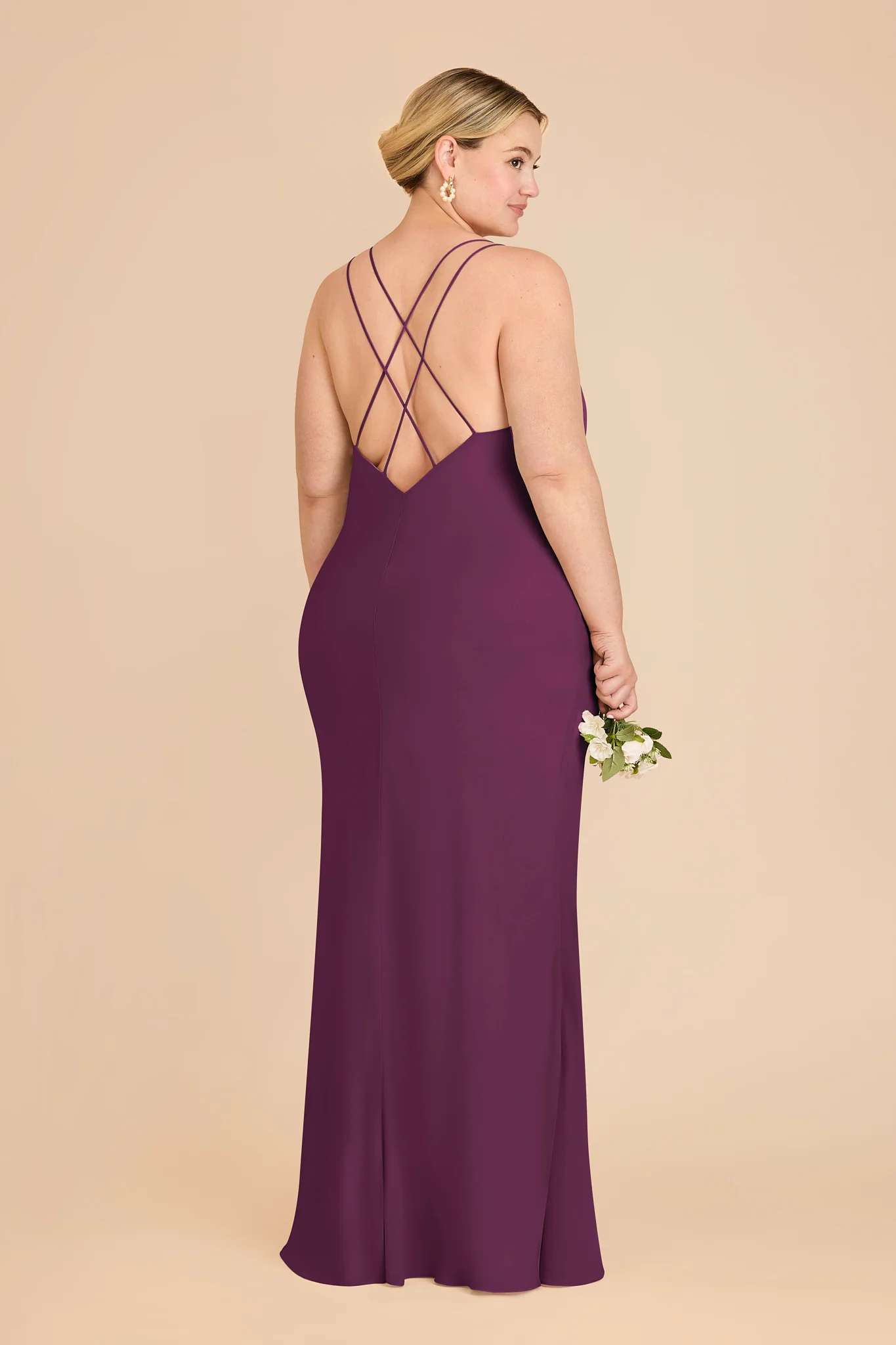 Dasha Chiffon Dress - Fig - Image 7