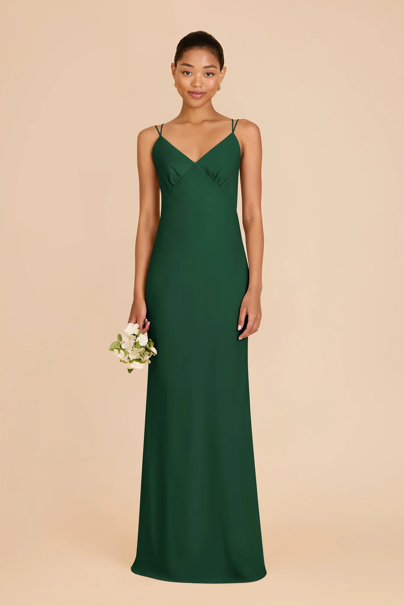 Dasha Chiffon Dress - Forest Green