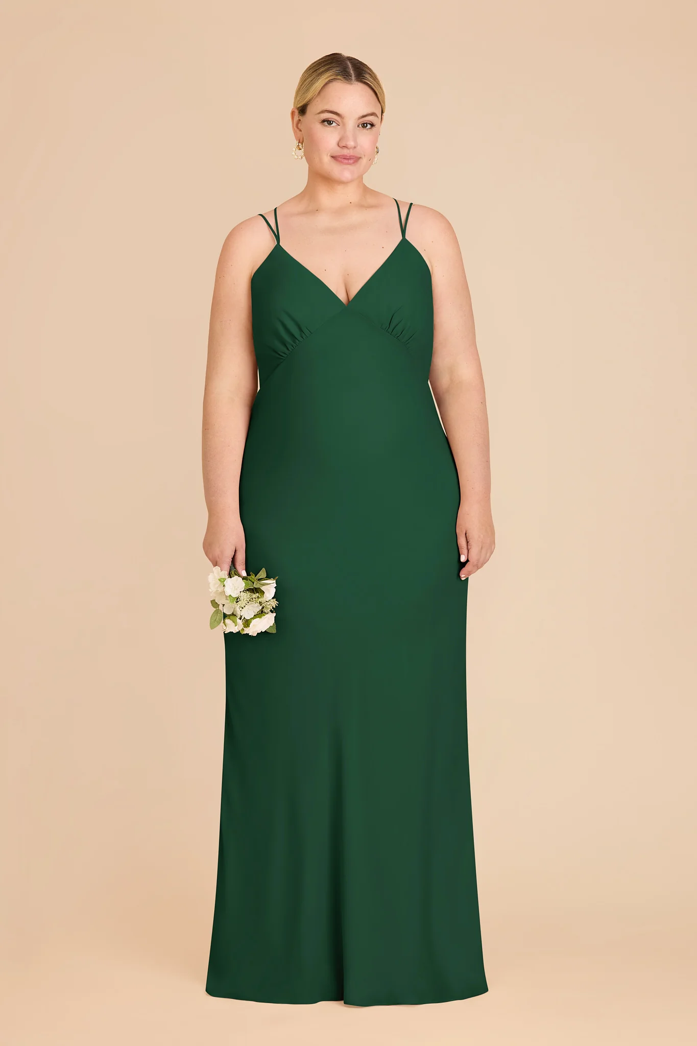 Dasha Chiffon Dress - Forest Green - Image 2