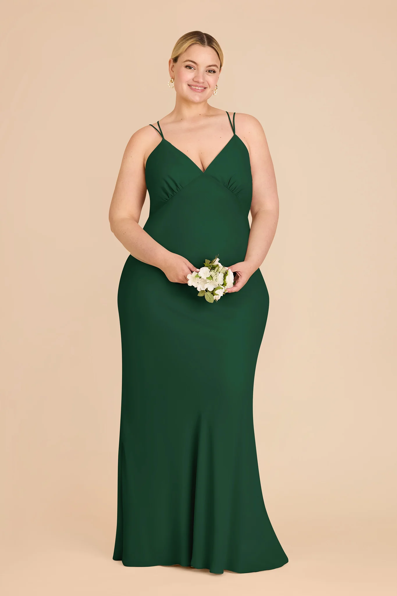 Dasha Chiffon Dress - Forest Green - Image 6
