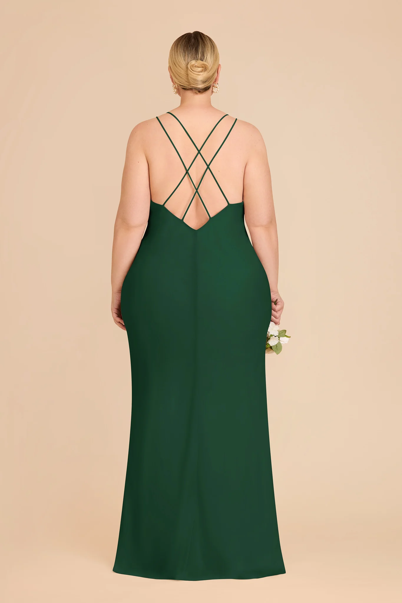 Dasha Chiffon Dress - Forest Green - Image 8