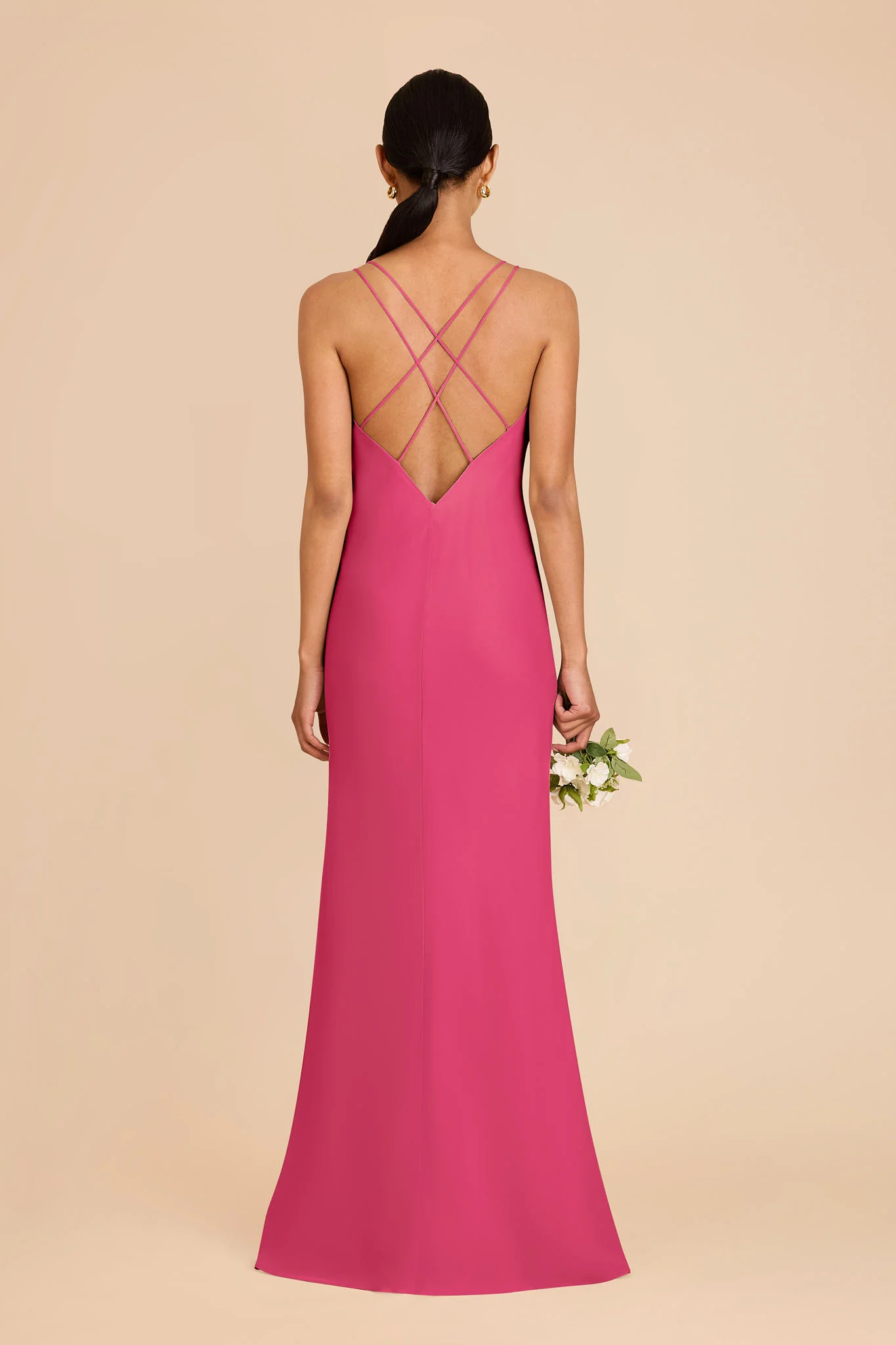 Dasha Chiffon Dress - Fuchsia - Image 5