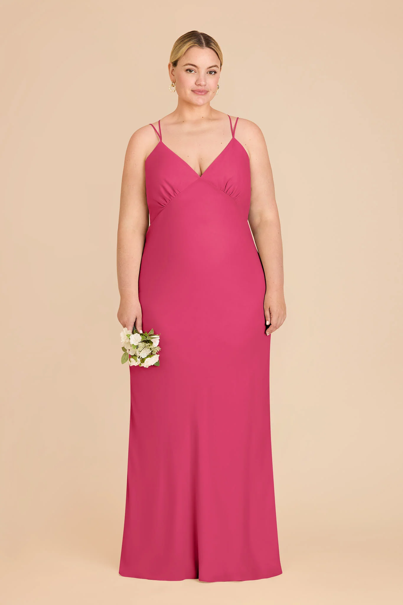 Dasha Chiffon Dress - Fuchsia - Image 6
