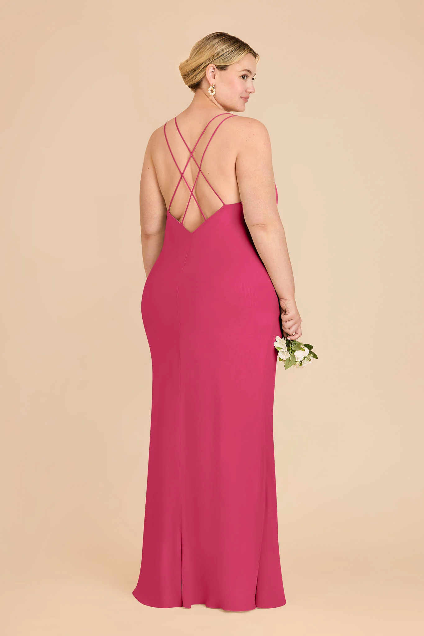 Dasha Chiffon Dress - Fuchsia - Image 7