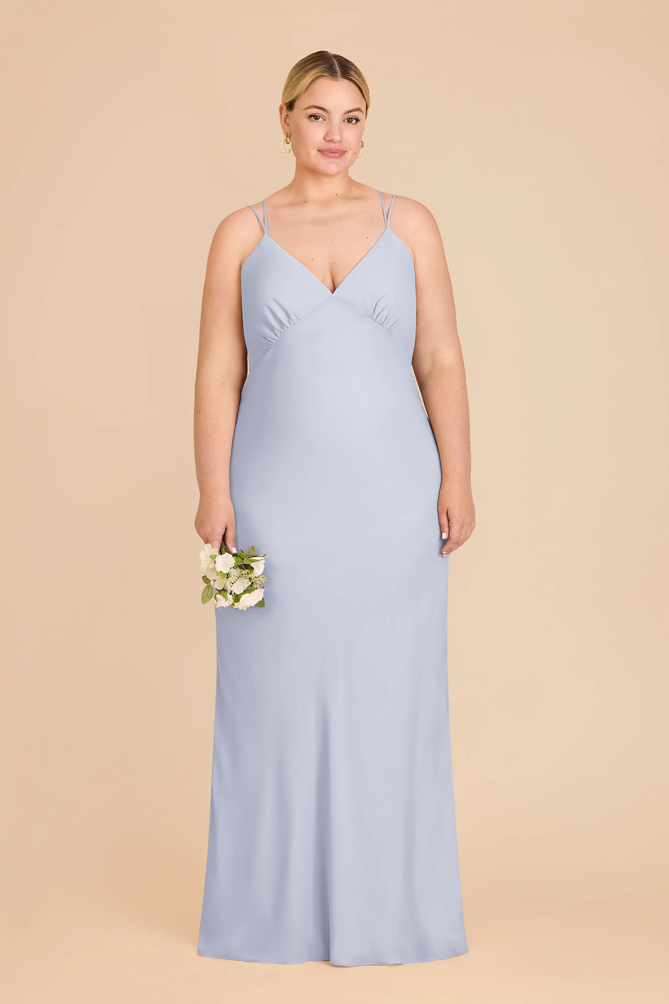 Dasha Chiffon Dress - Ice Blue - Image 6