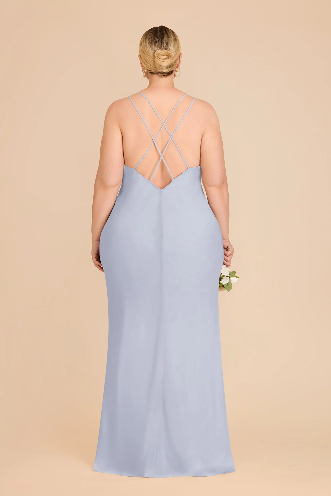 Dasha Chiffon Dress - Ice Blue - Image 8