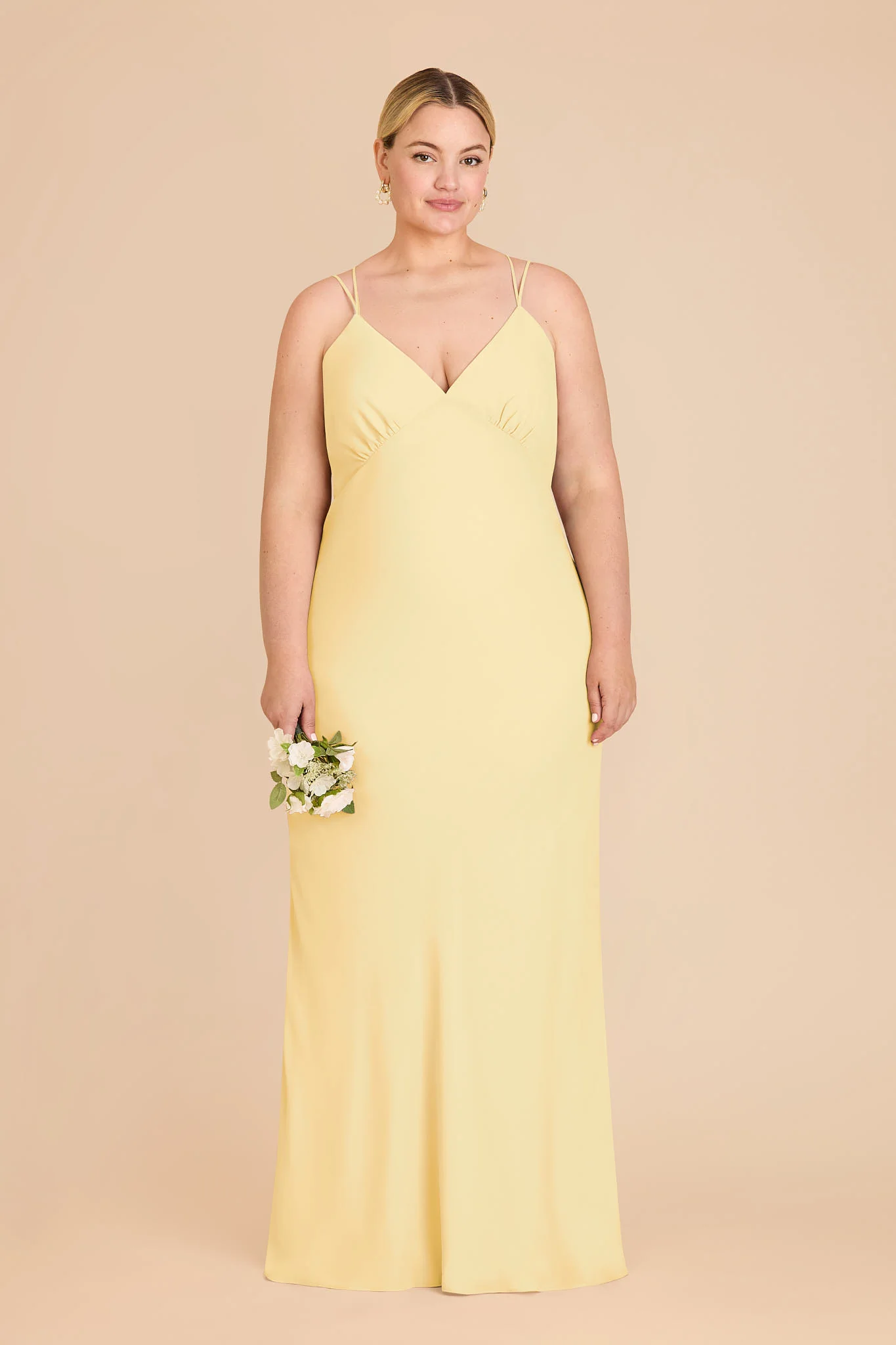 Dasha Chiffon Dress - Lemon Sorbet - Image 2