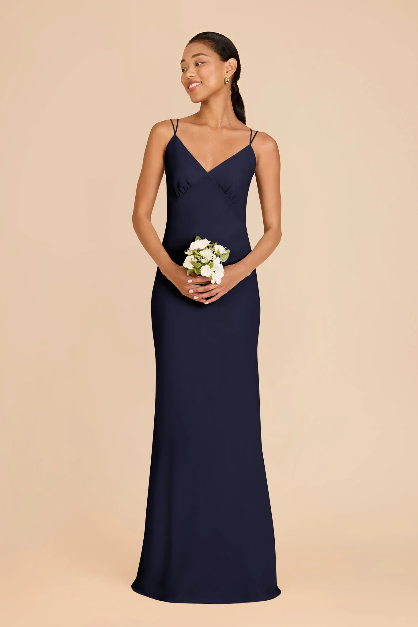 Dasha Chiffon Dress - Navy - Image 3