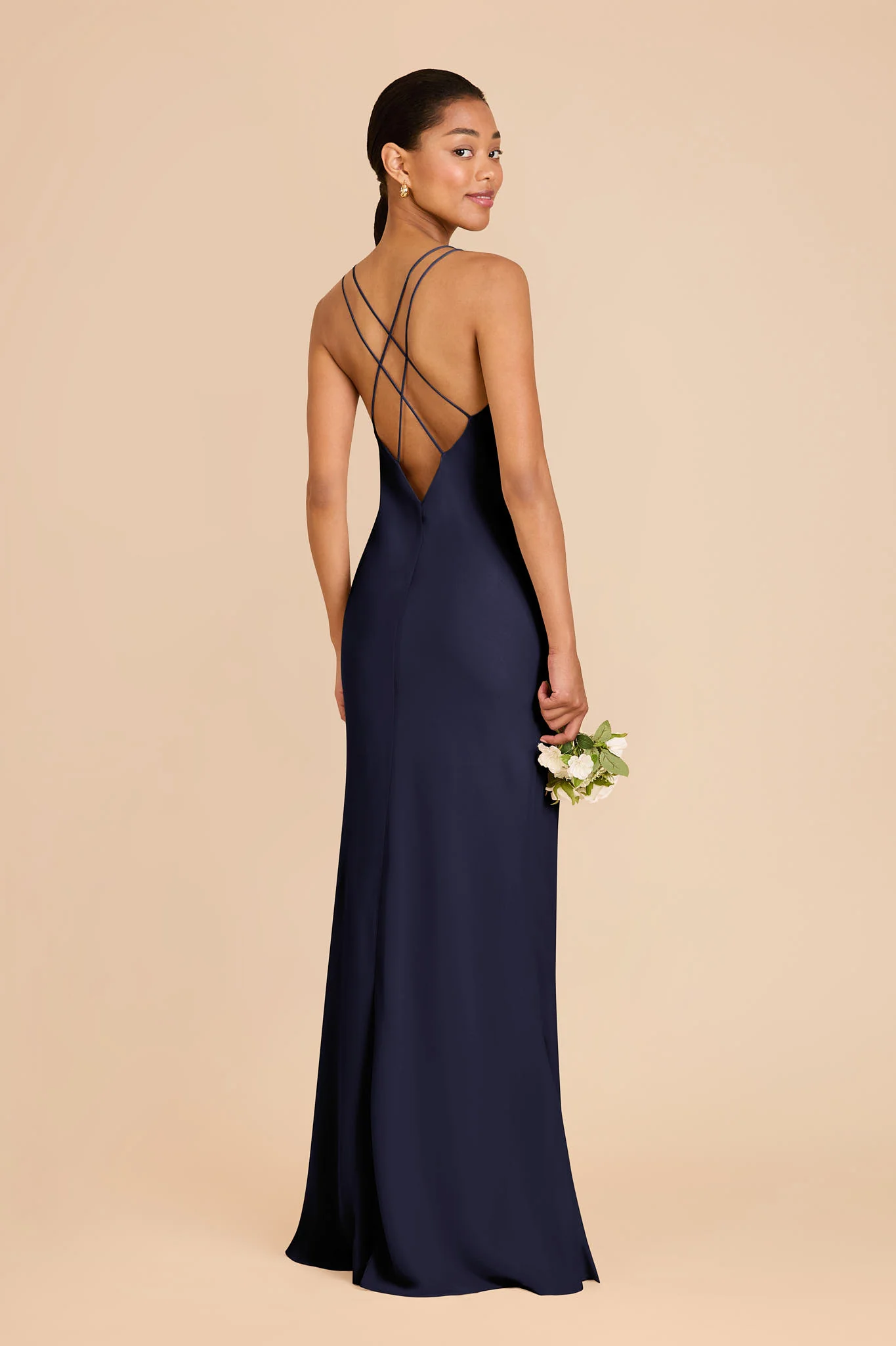 Dasha Chiffon Dress - Navy - Image 4