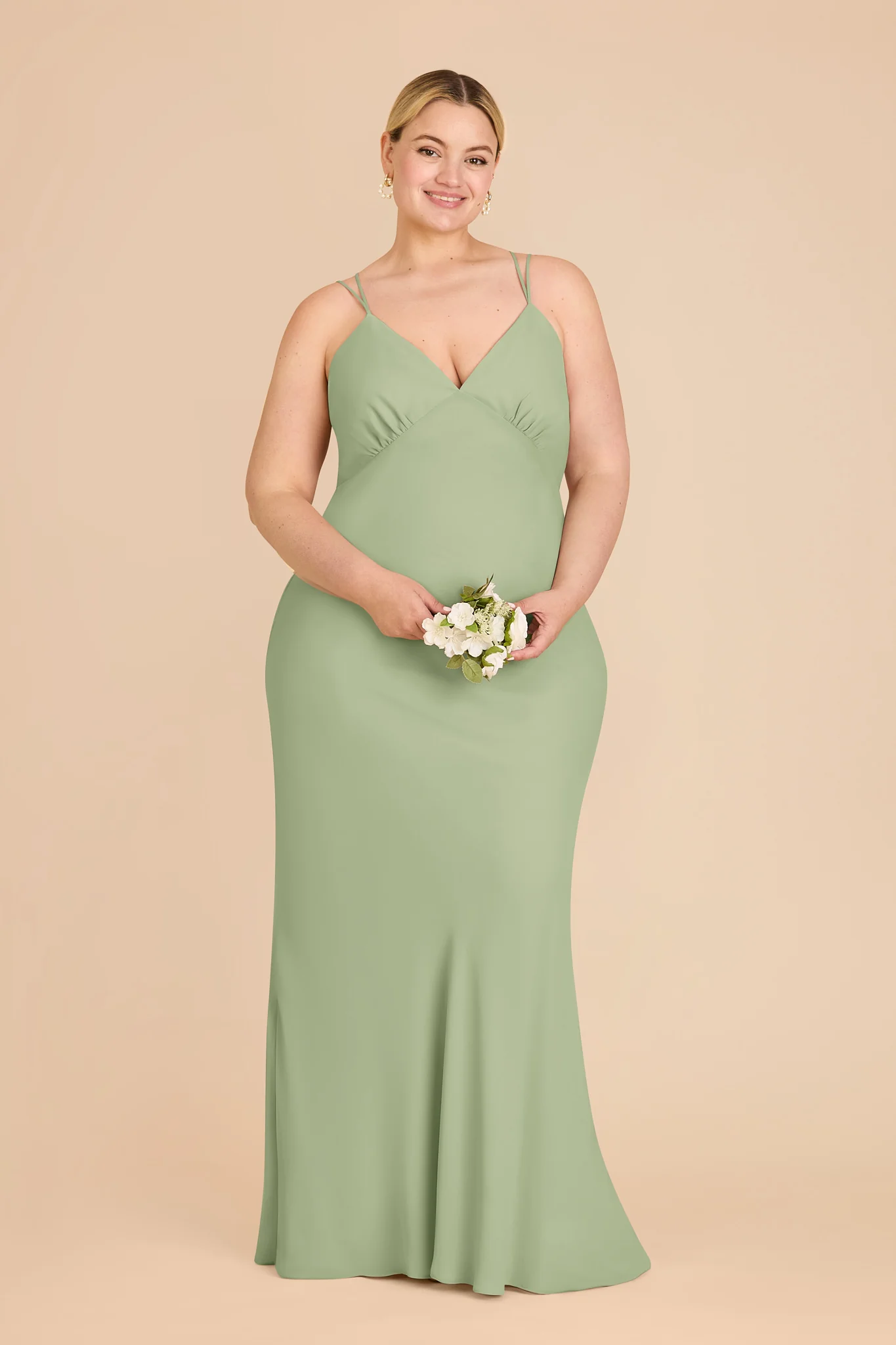 Dasha Chiffon Dress - Pistachio - Image 6