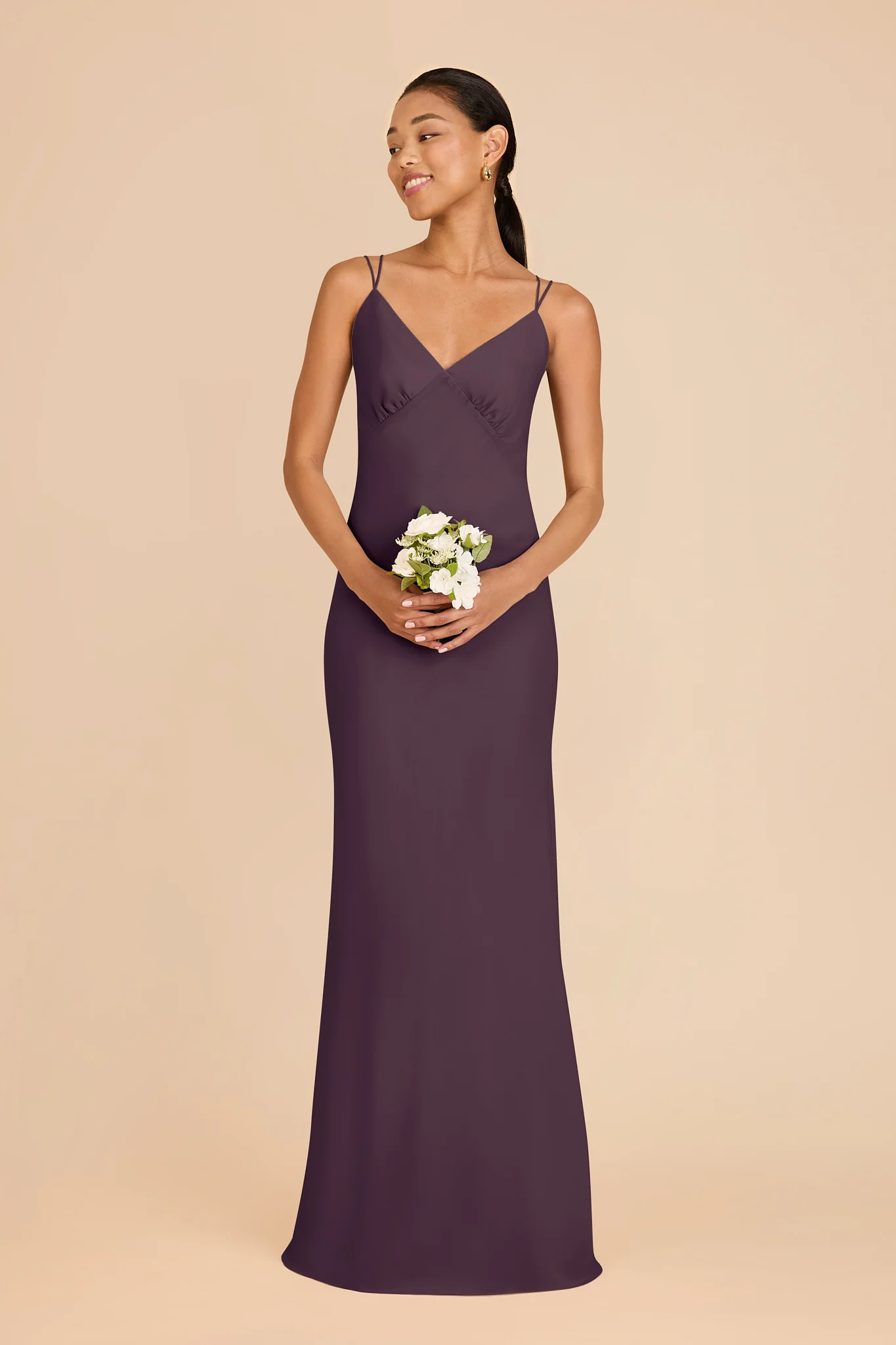 Dasha Chiffon Dress - Plum - Image 3