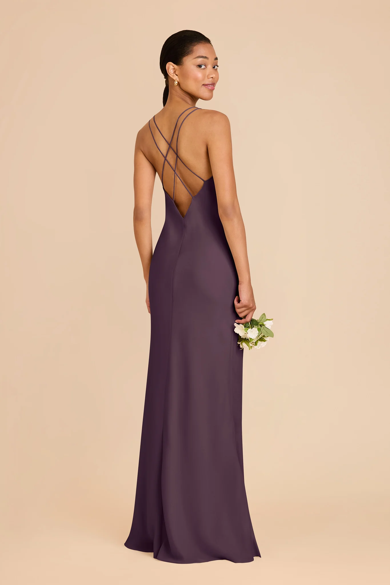 Dasha Chiffon Dress - Plum - Image 4