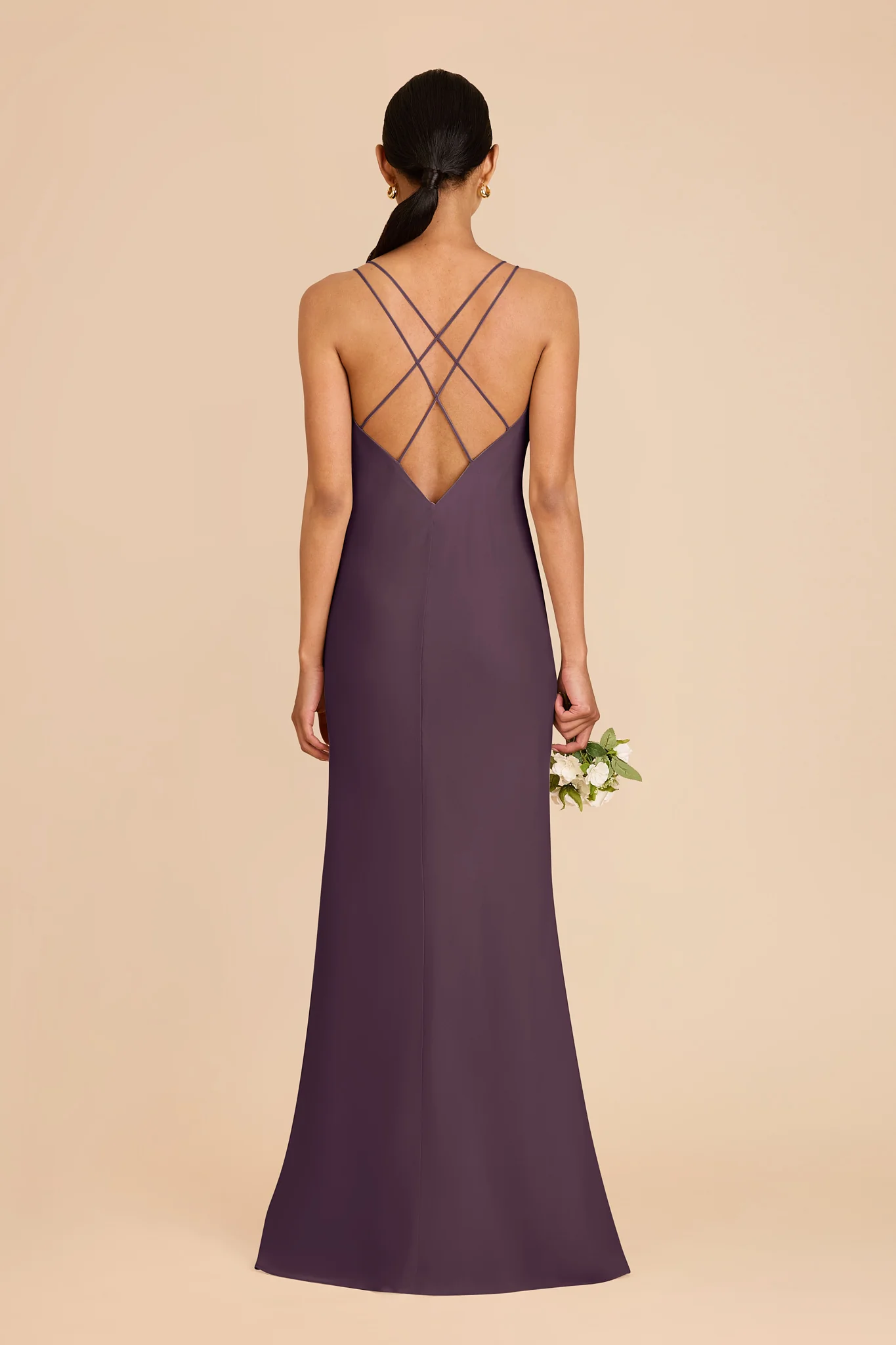 Dasha Chiffon Dress - Plum - Image 5