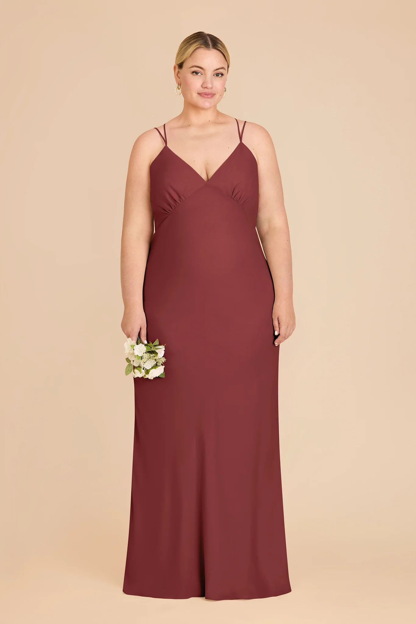 Dasha Chiffon Dress - Rosewood - Image 2