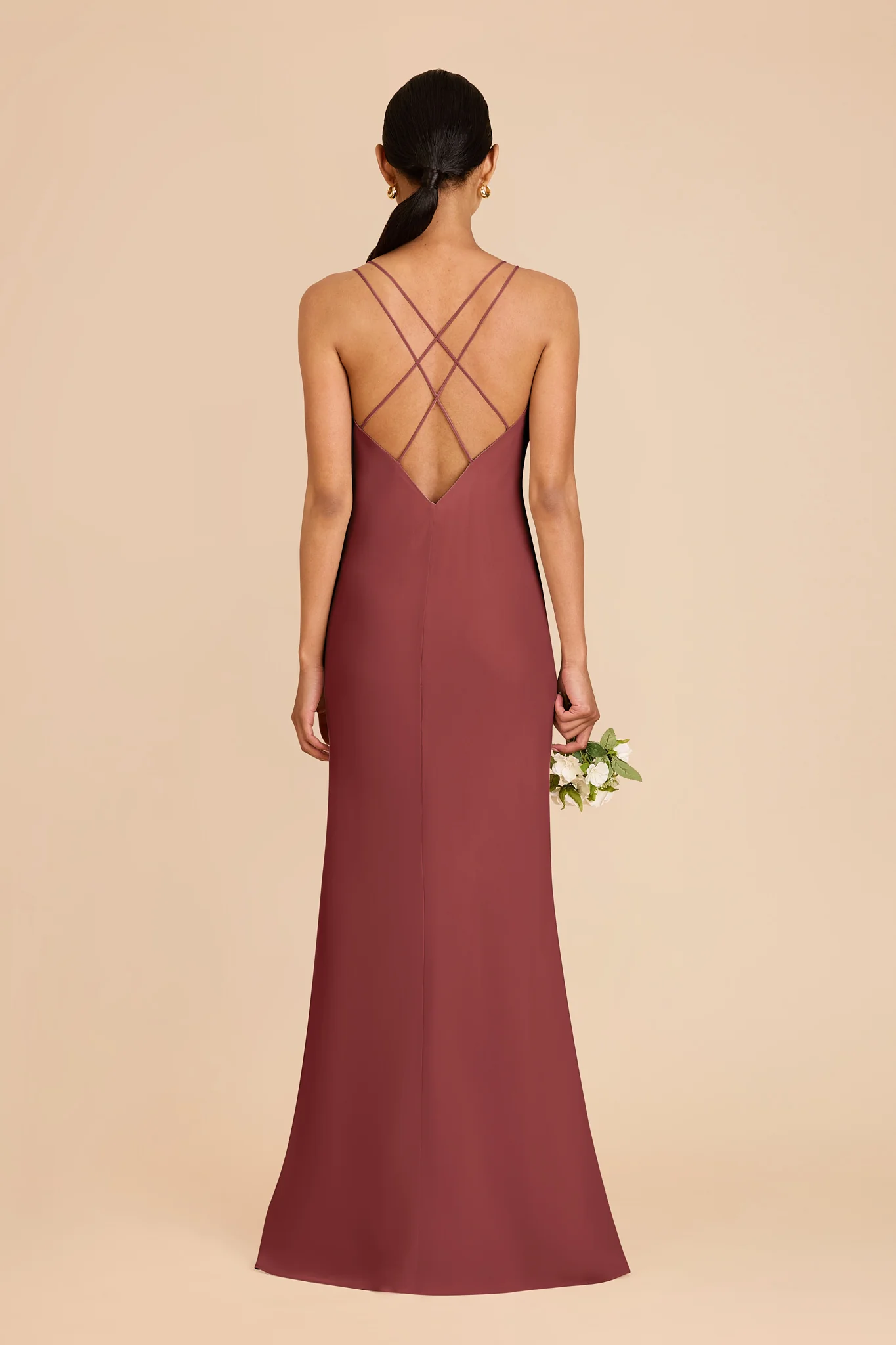 Dasha Chiffon Dress - Rosewood - Image 5