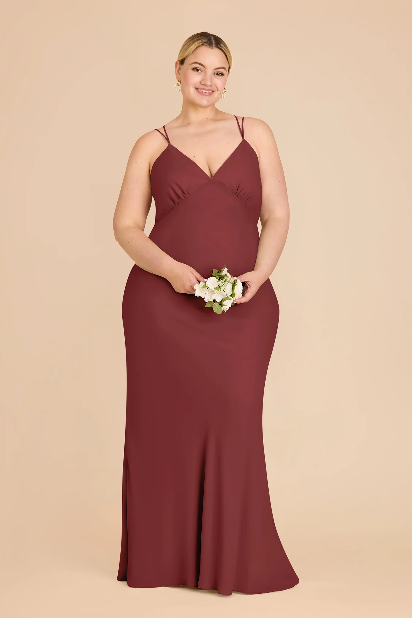 Dasha Chiffon Dress - Rosewood - Image 6