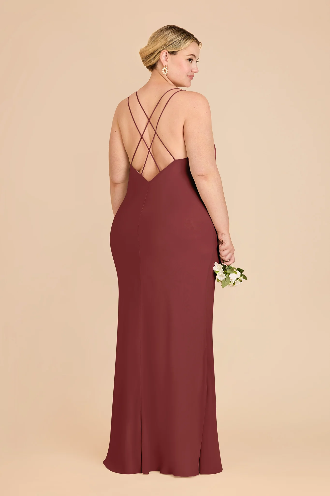 Dasha Chiffon Dress - Rosewood - Image 7