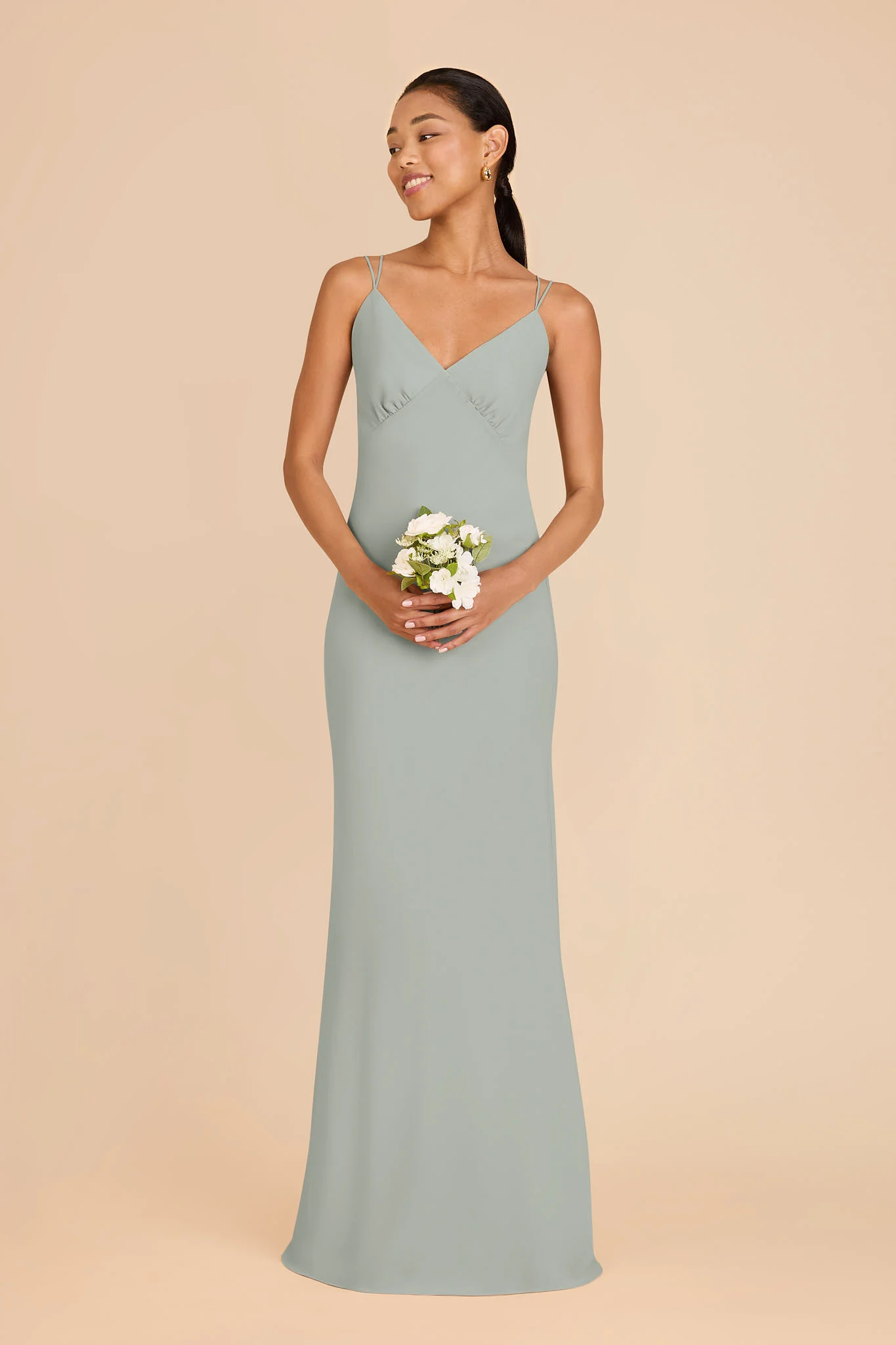 Dasha Chiffon Dress - Sage - Image 3