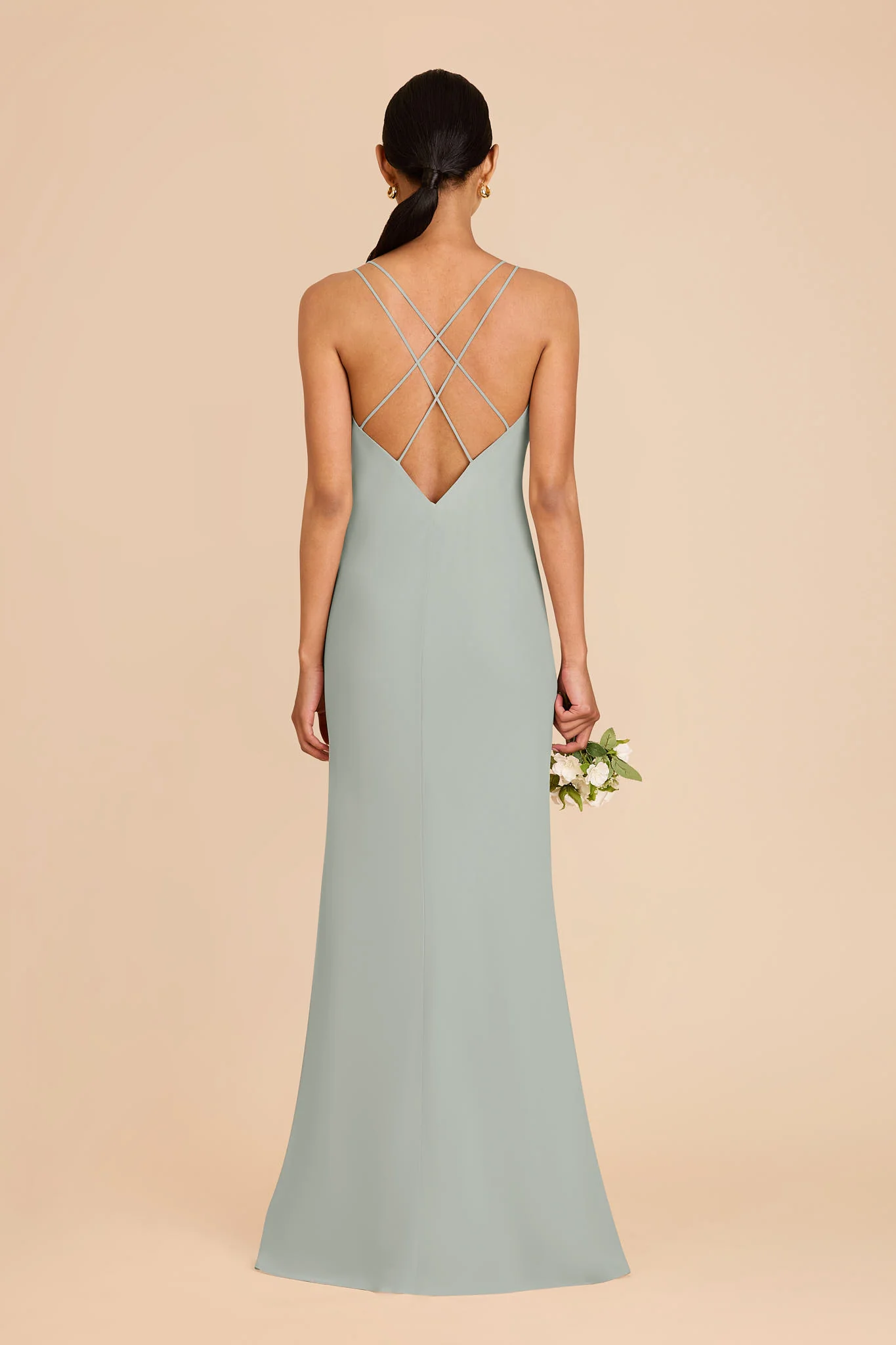 Dasha Chiffon Dress - Sage - Image 5