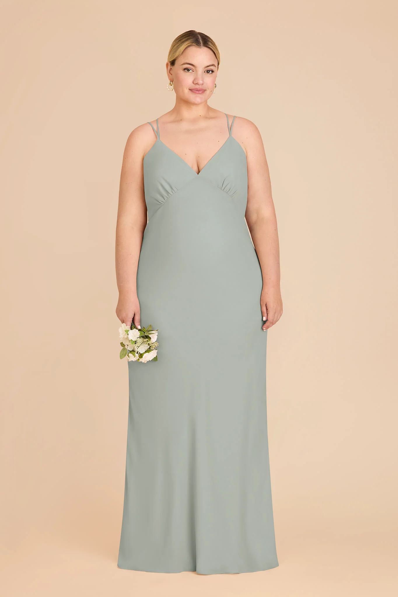 Dasha Chiffon Dress - Sage - Image 6