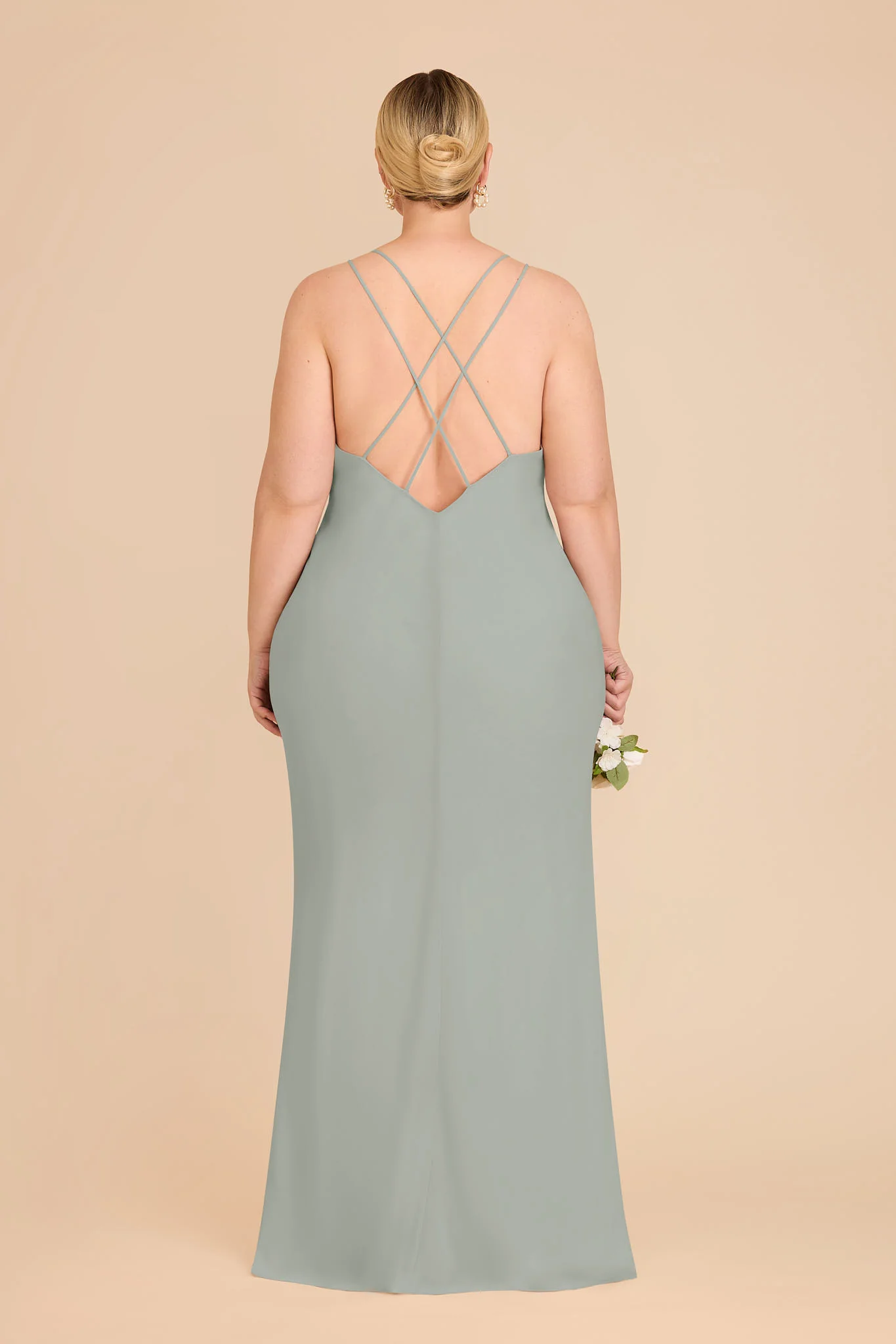 Dasha Chiffon Dress - Sage - Image 8