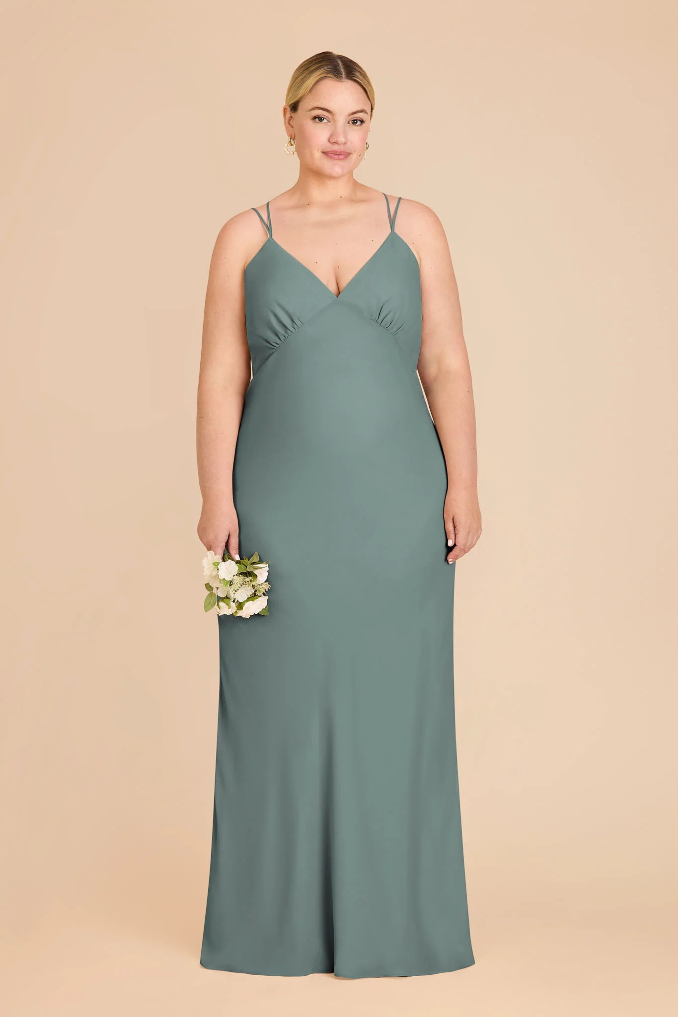 Dasha Chiffon Dress - Sea Glass - Image 6