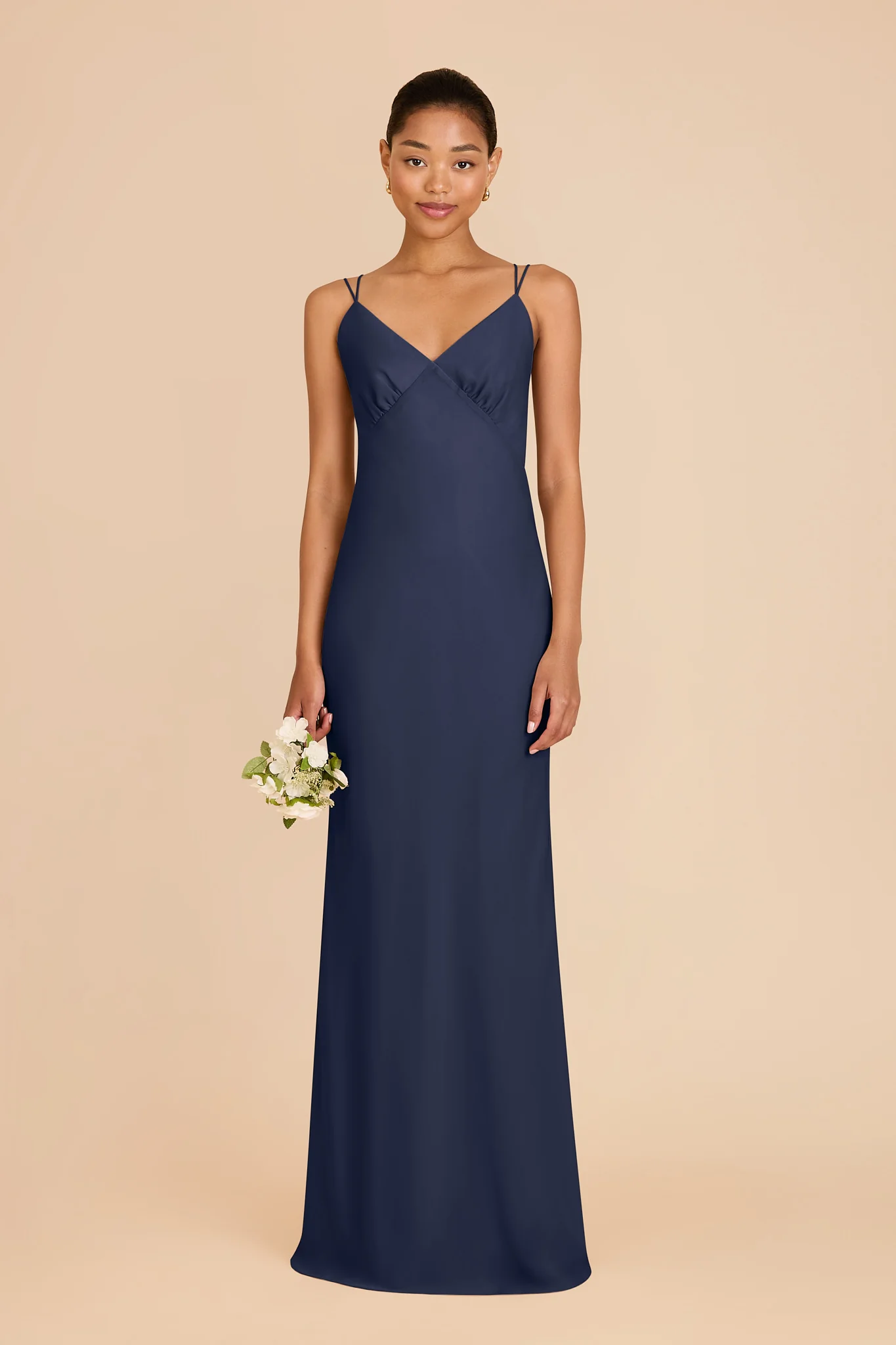 Dasha Chiffon Dress - Slate Blue - Image 3