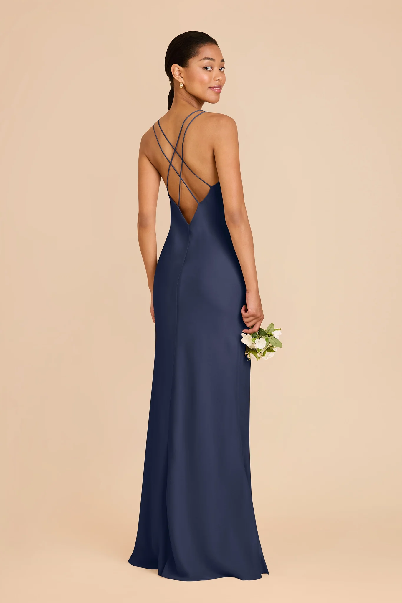 Dasha Chiffon Dress - Slate Blue - Image 4