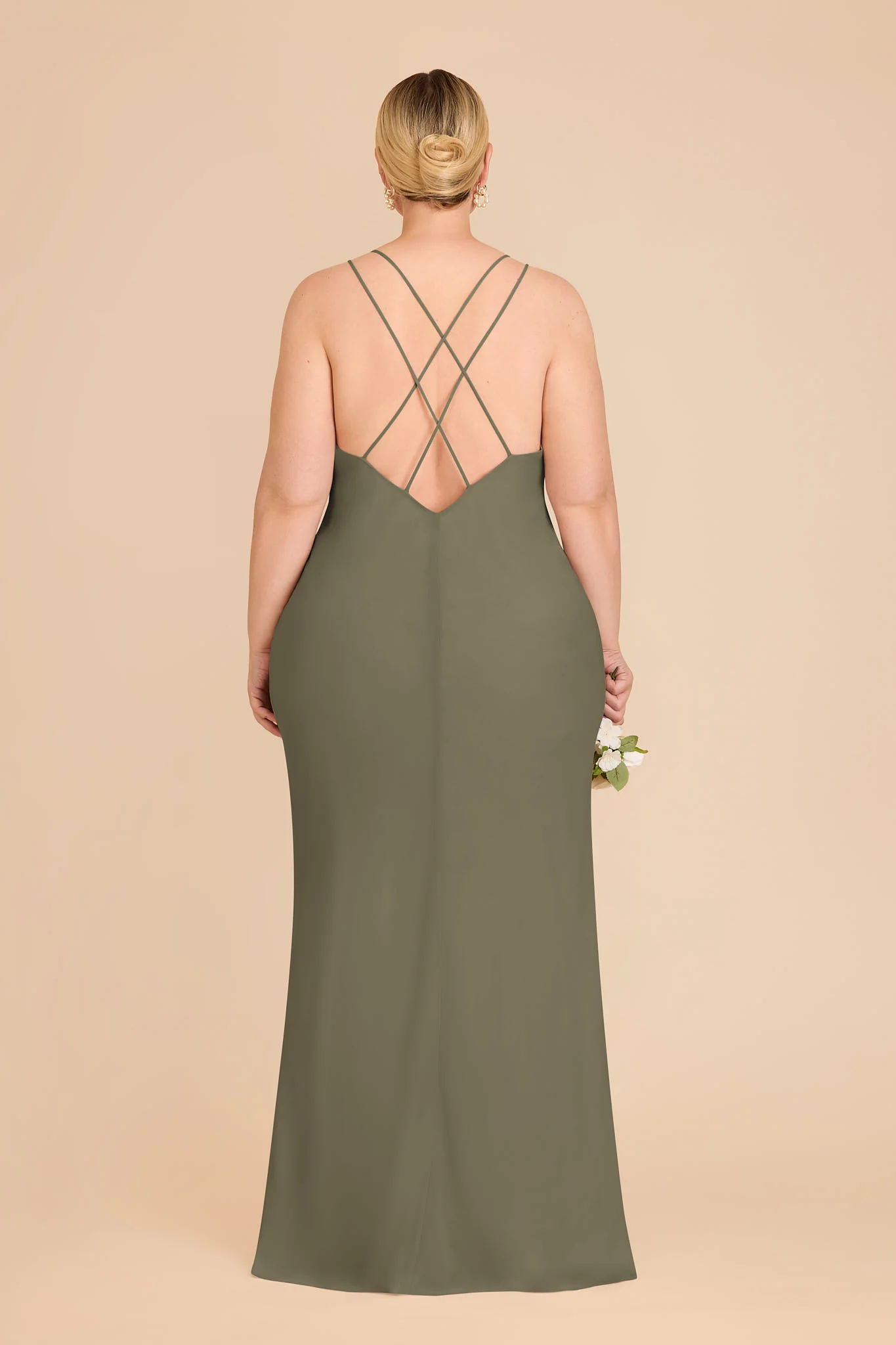 Dasha Chiffon Dress - Thyme - Image 8