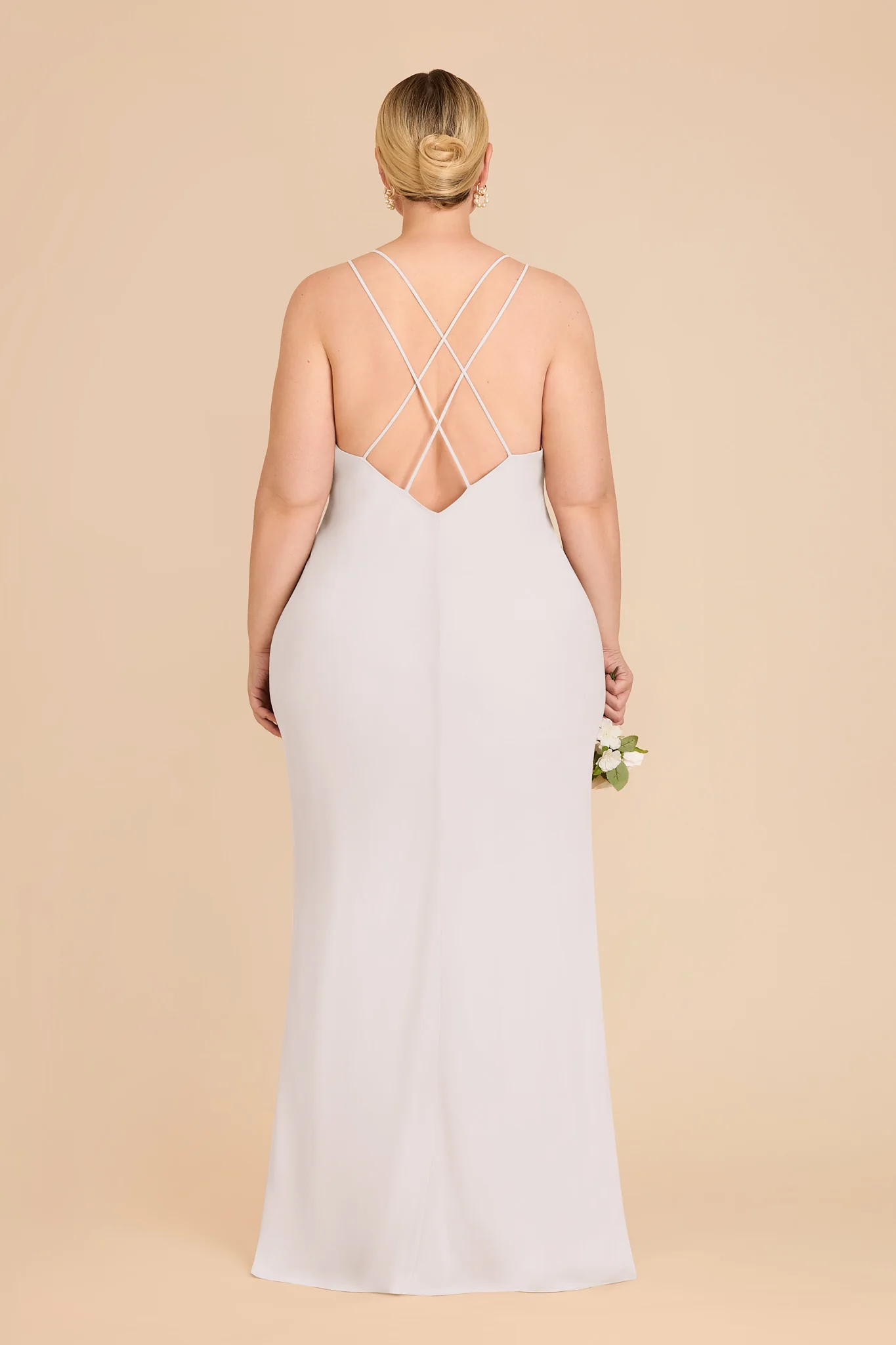 Dasha Chiffon Dress - White - Image 8