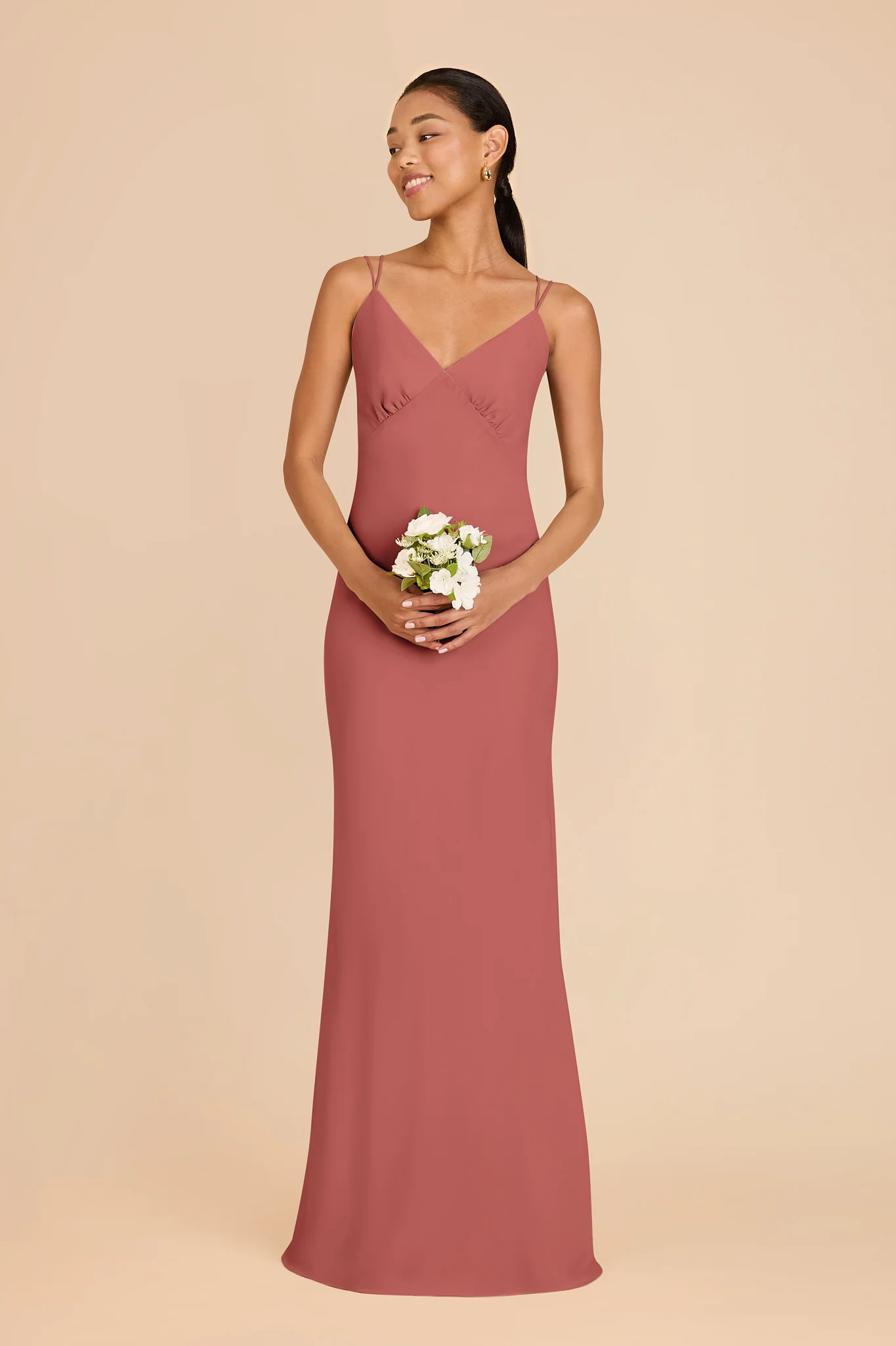 Dasha Chiffon Dress - Wild Rose - Image 3
